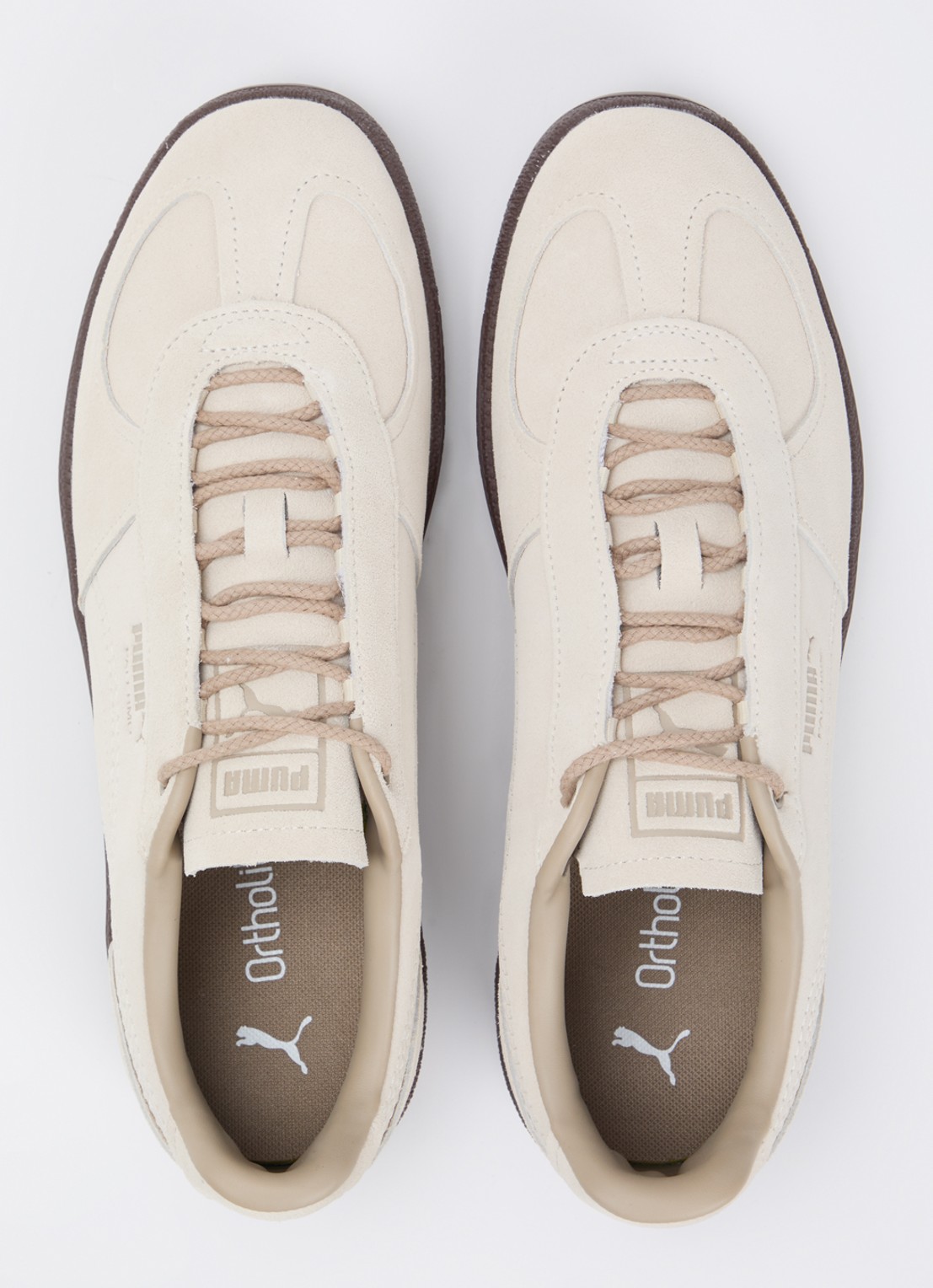 Puma Palermo Graftman sneaker van suède - detail 4 beige