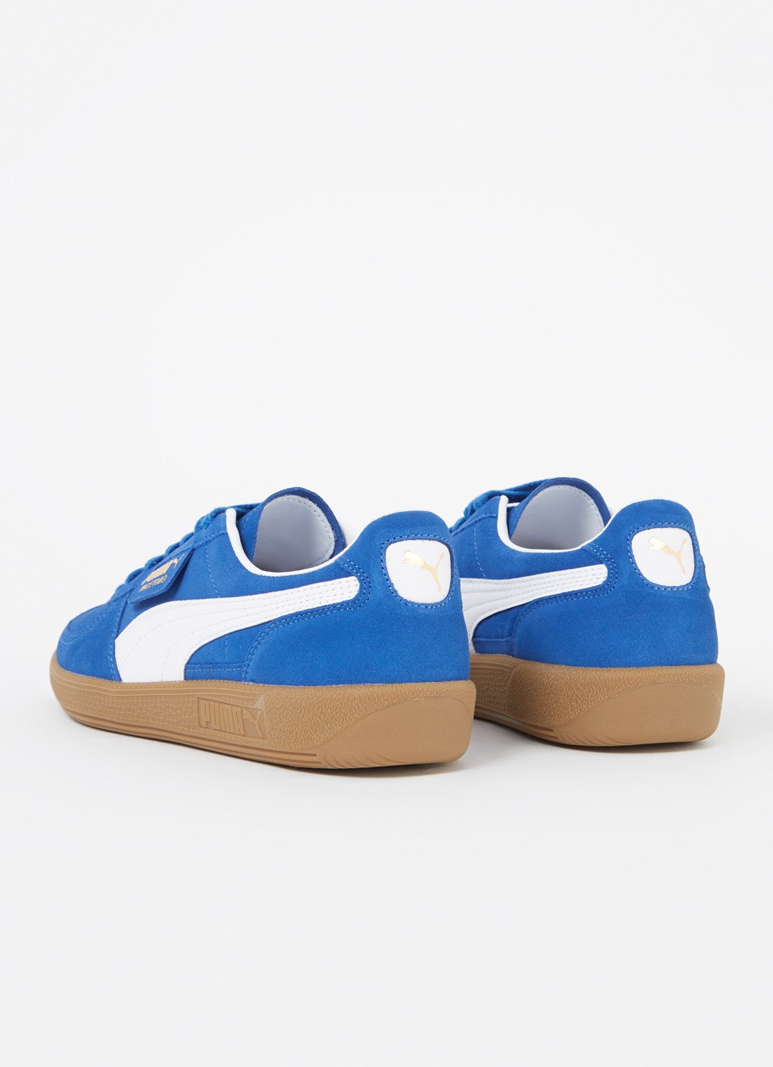 Puma Palermo sneaker van suède - detail 3 kobaltblauw