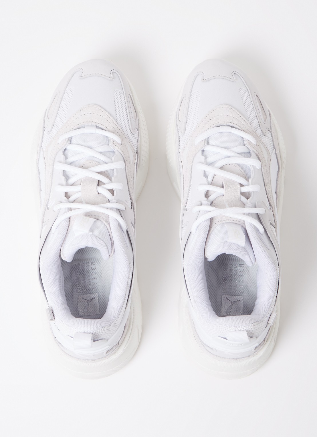 Puma RS-X Efekt sneaker met details van leer en nubuck - detail 5 wit