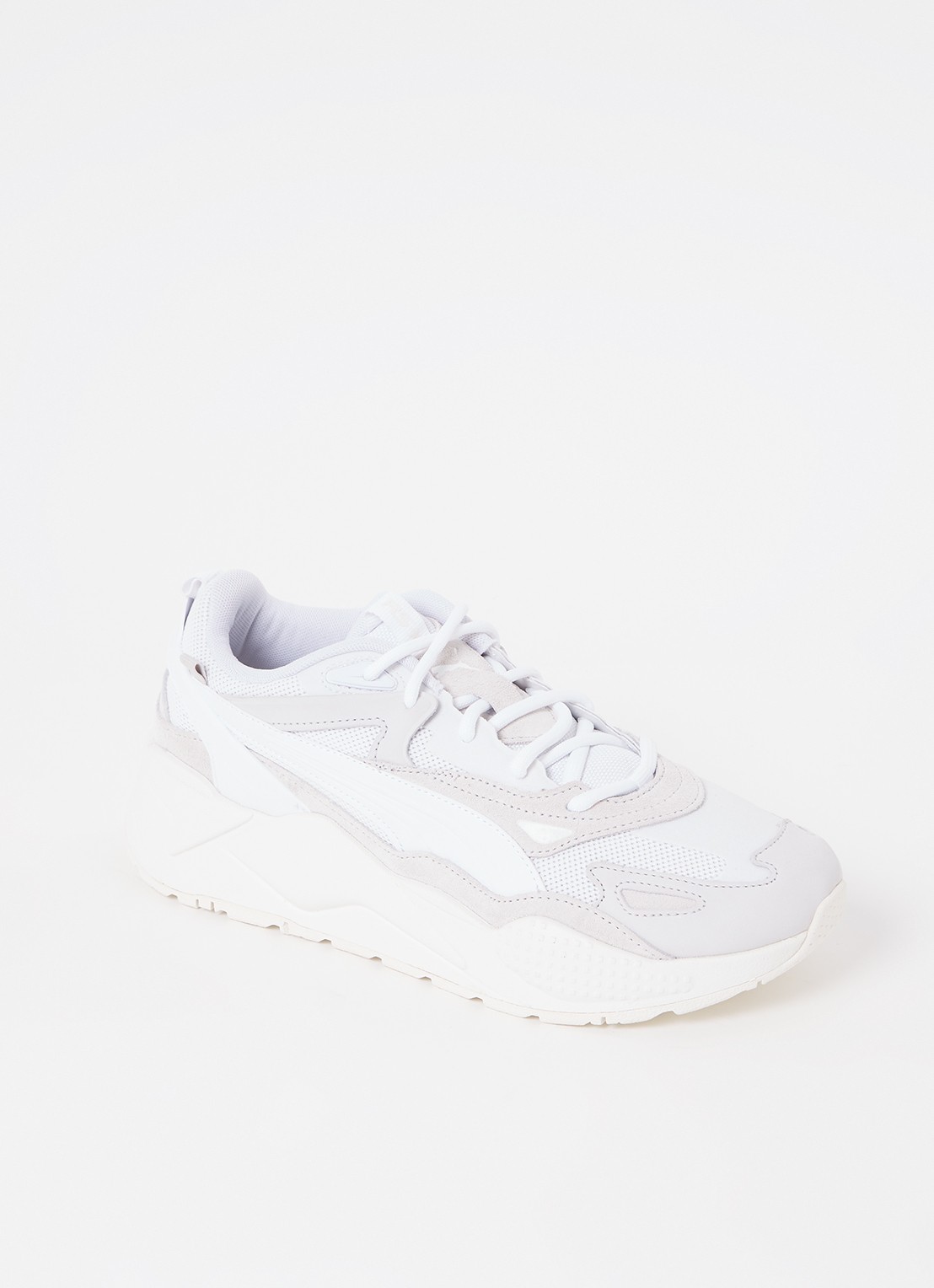 Puma RS-X Efekt sneaker met details van leer en nubuck - voorkant wit