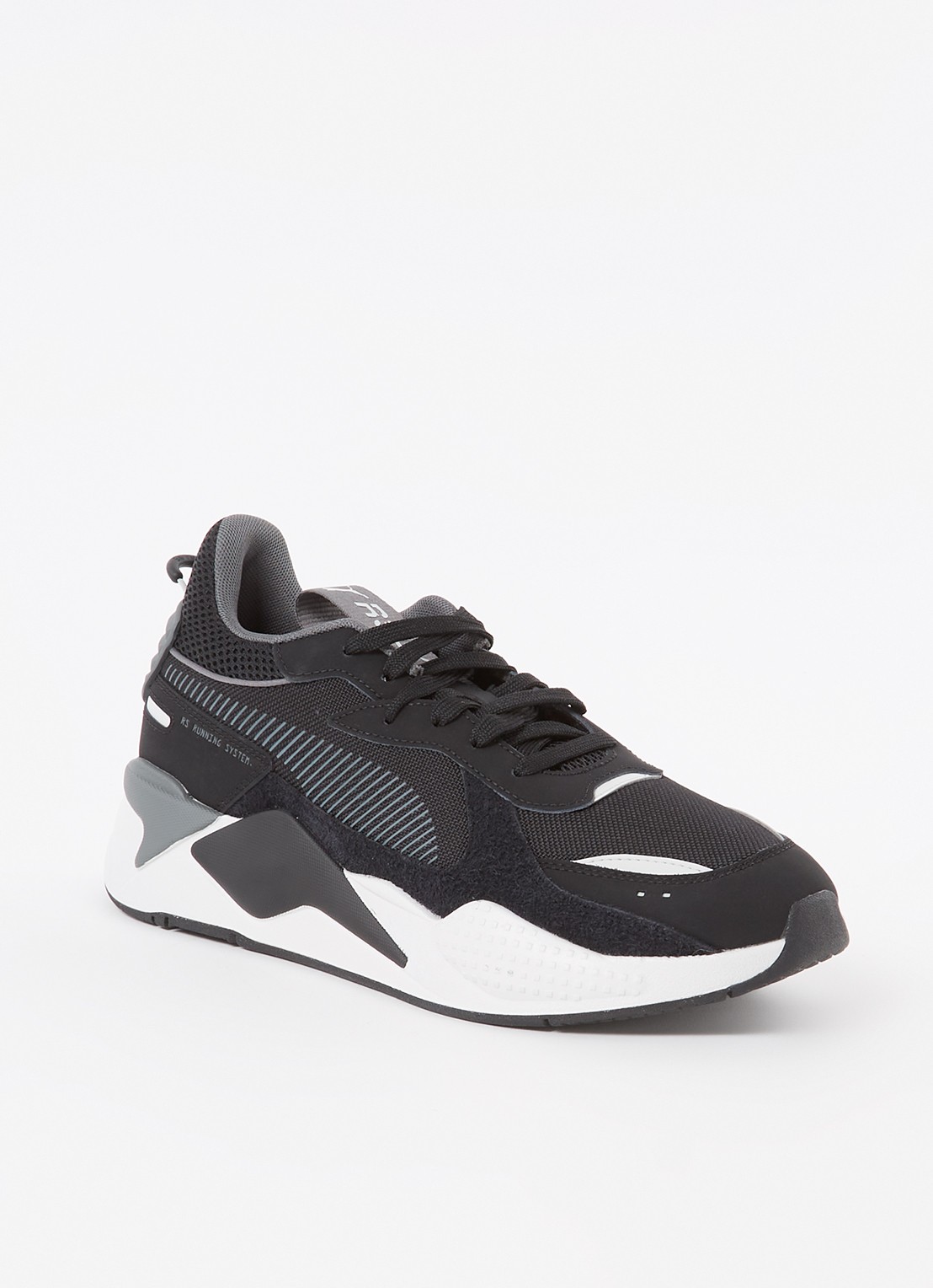 Puma RS-X sneaker met suède details  - voorkant 5 zwart