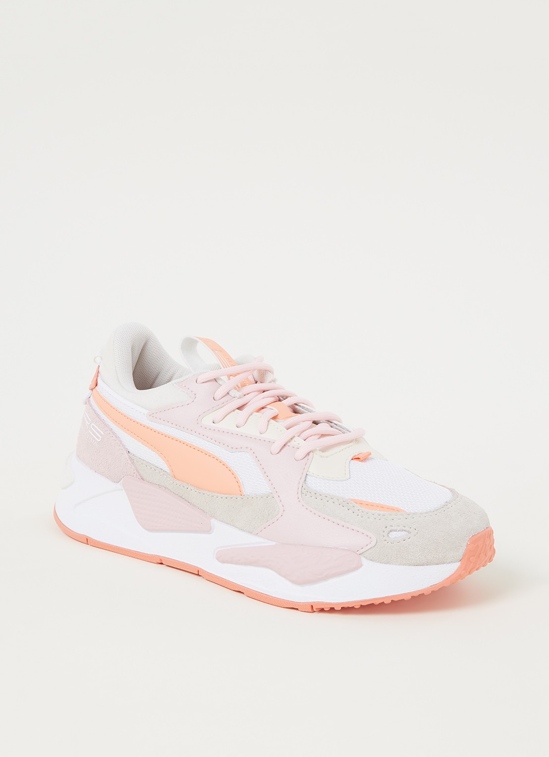 Puma Rs-Z sneaker met suède details - voorkant lichtroze