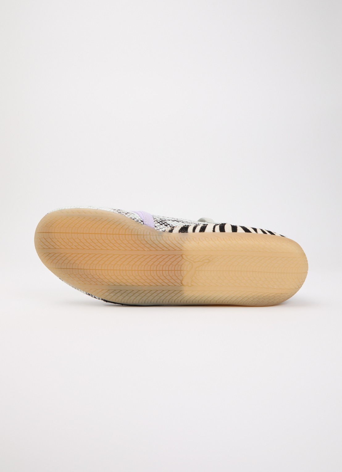 Puma Speedcat ballerina met slangenprint - detail 4 lichtgrijs