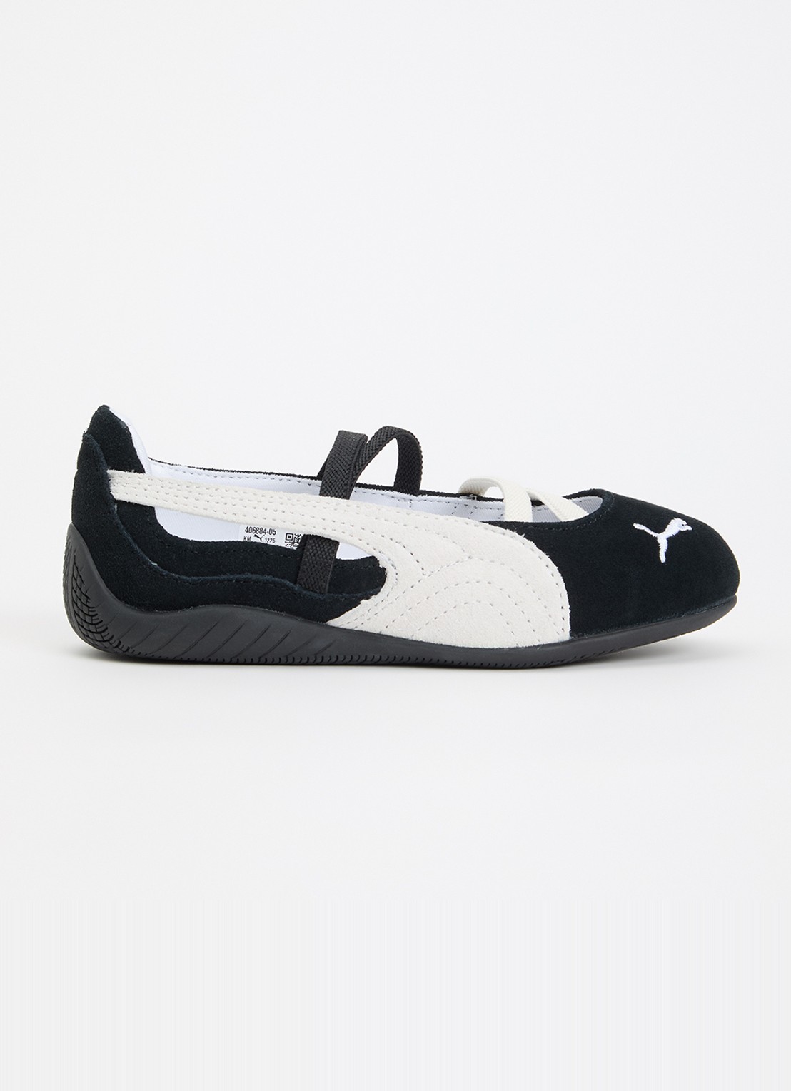 Puma Speedcat ballerina van suède - voorkant 3 zwart