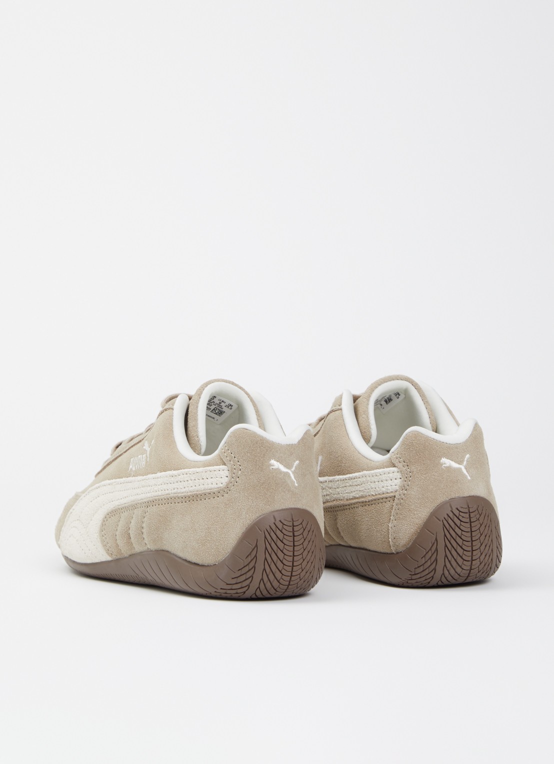 Puma Speedcat elevated sneaker van suède - achterkant 2 zand
