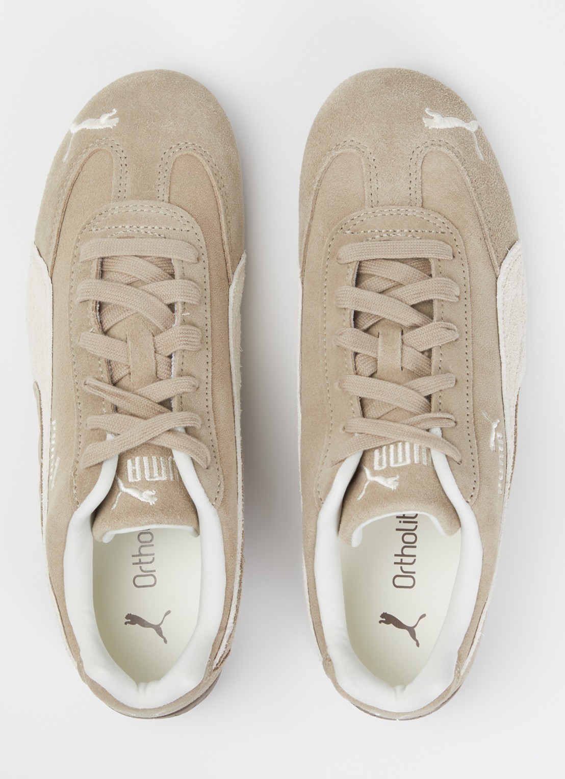 Puma Speedcat elevated sneaker van suède - detail 4 zand