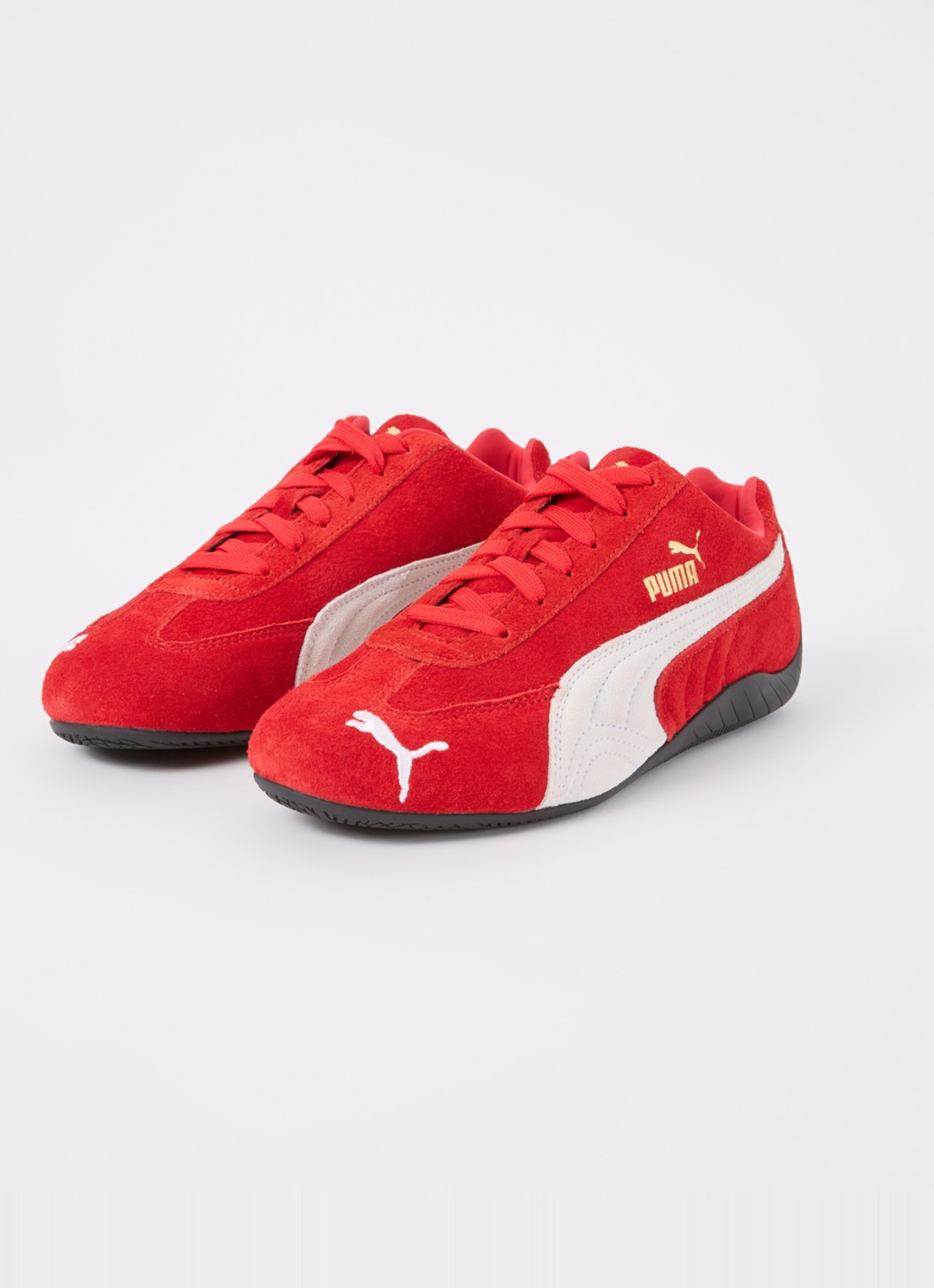 Puma Speedcat OG sneaker van suède - detail rood