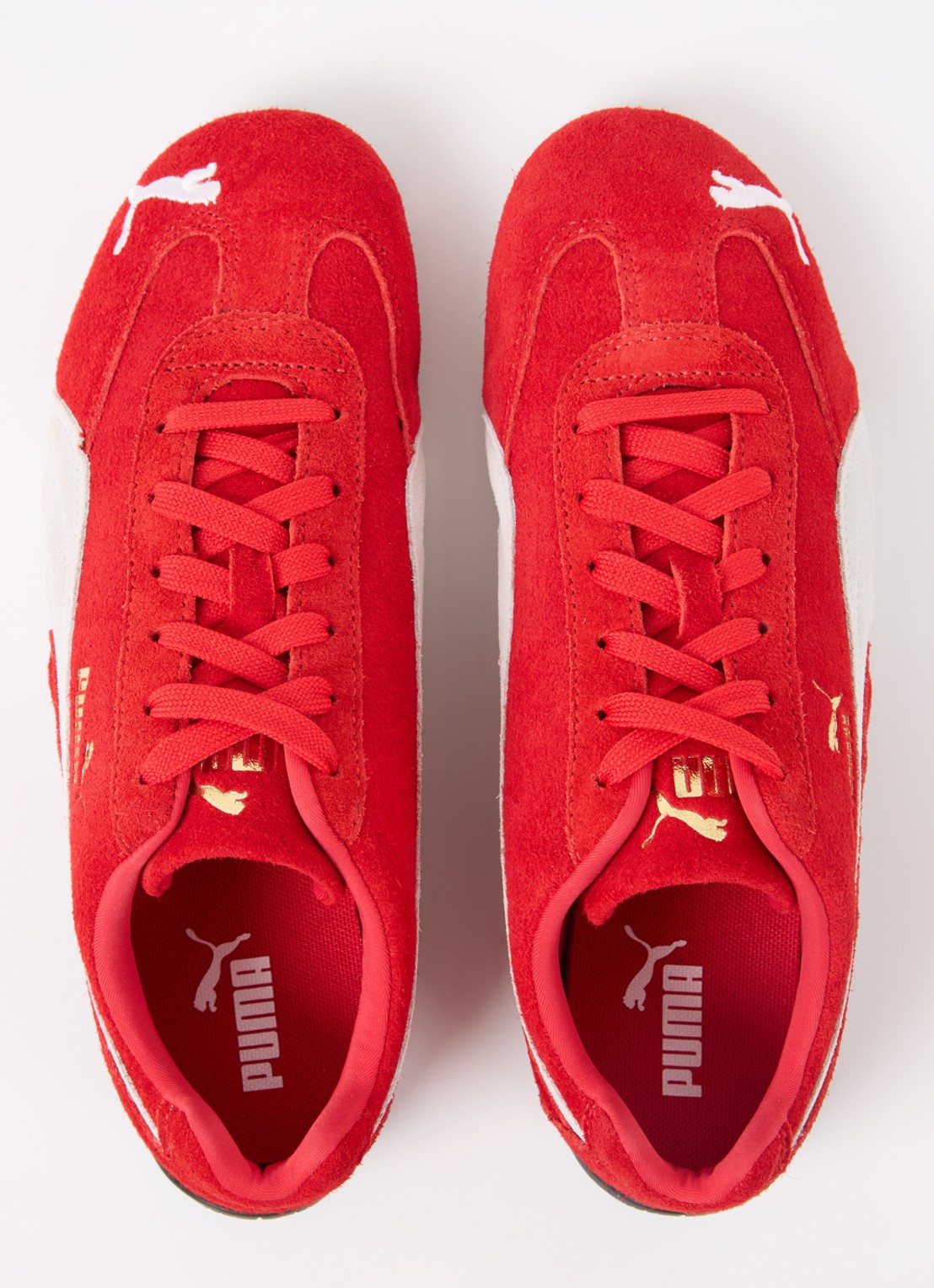Puma Speedcat OG sneaker van suède - detail 2 rood