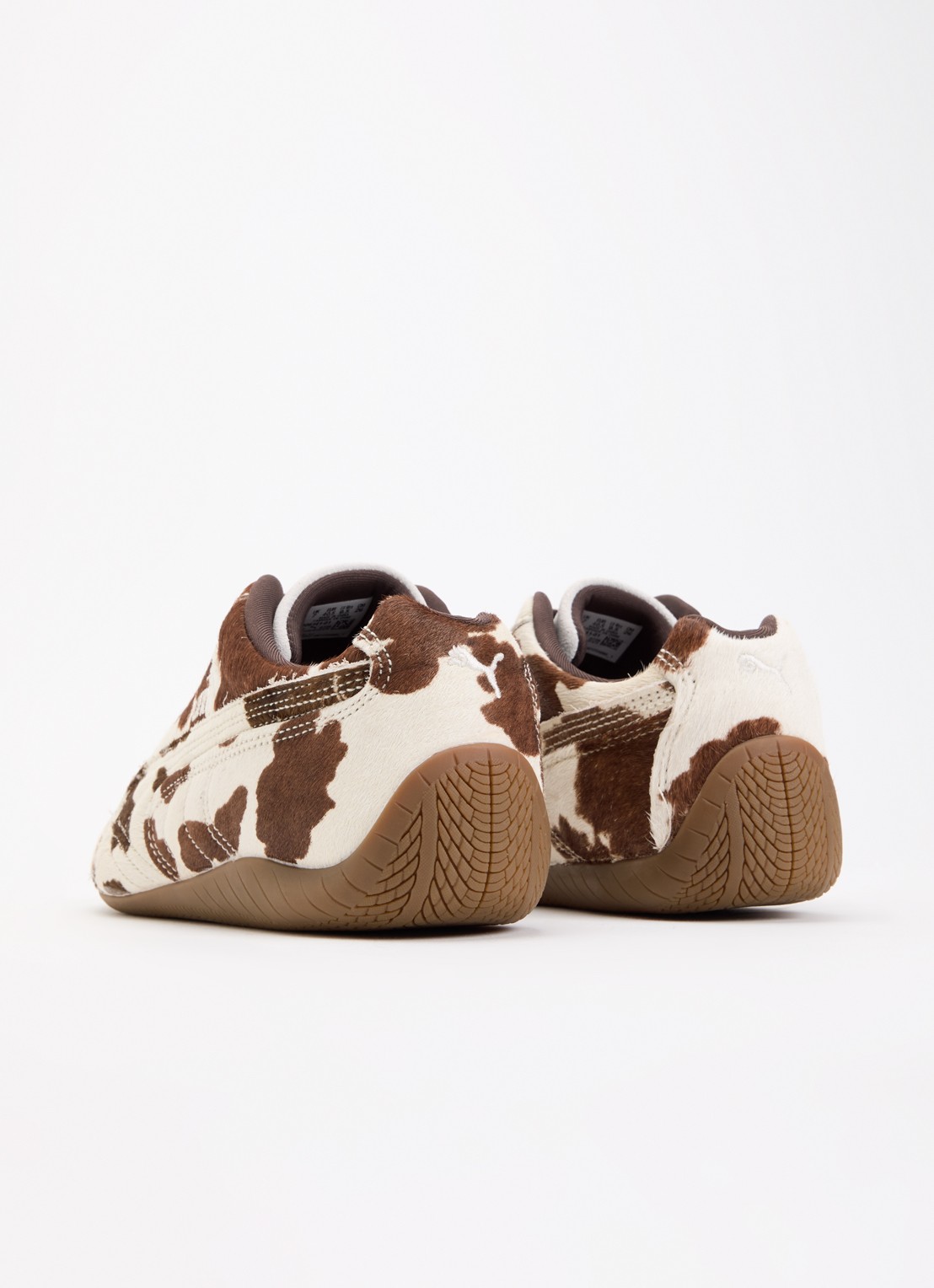 Puma Speedcat sneaker van koeienvacht - achterkant bruin