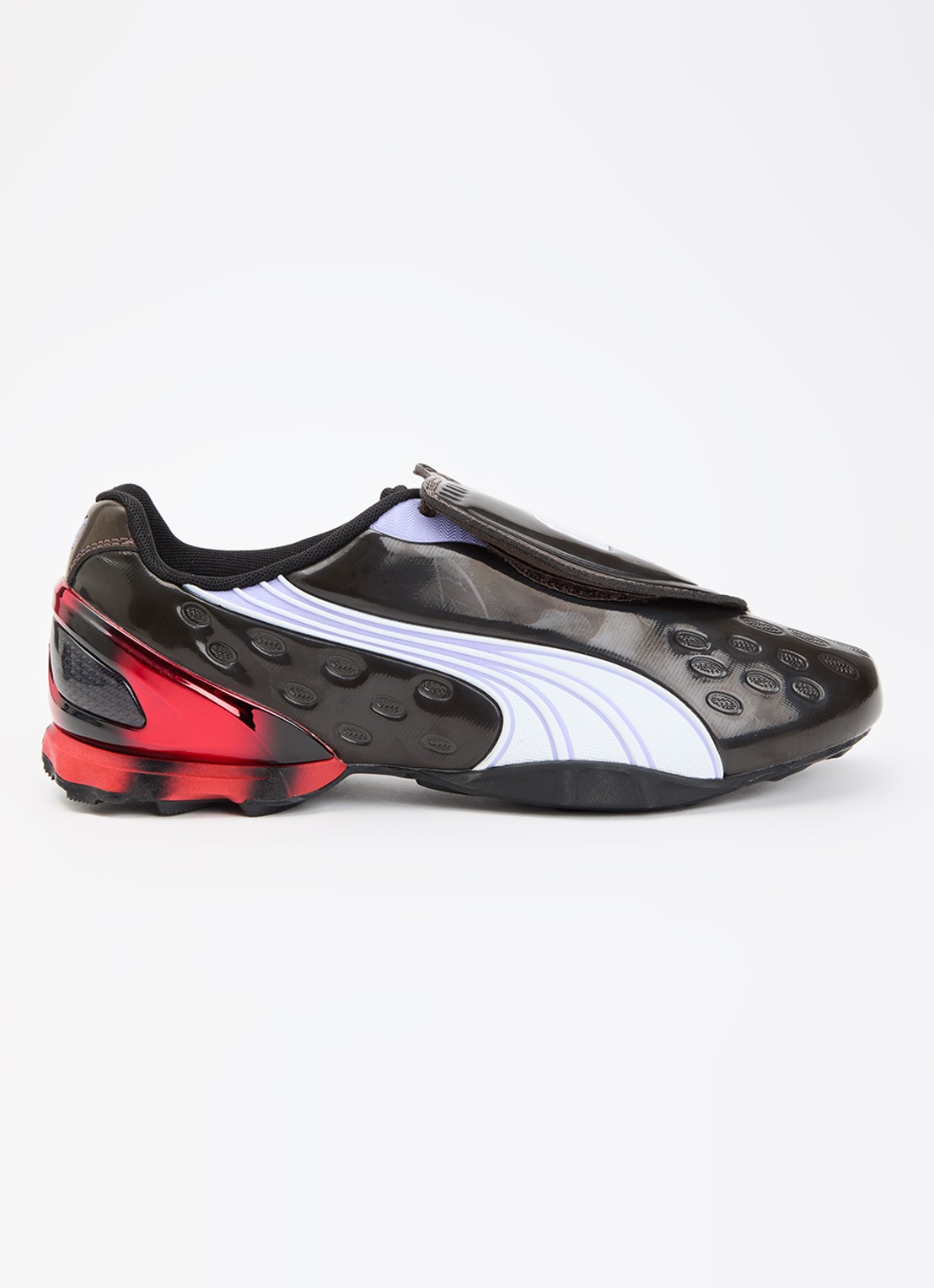 Puma V-S1 sneaker met mesh details - voorkant 5 donkerbruin