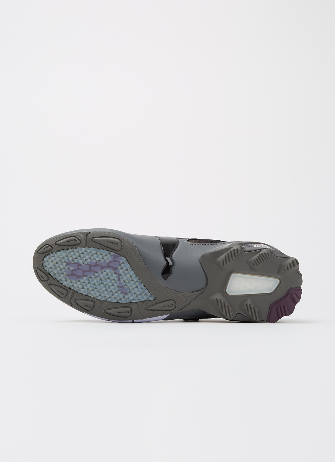 Puma V-S1 sneaker van leer met mesh details - detail 5 grijs