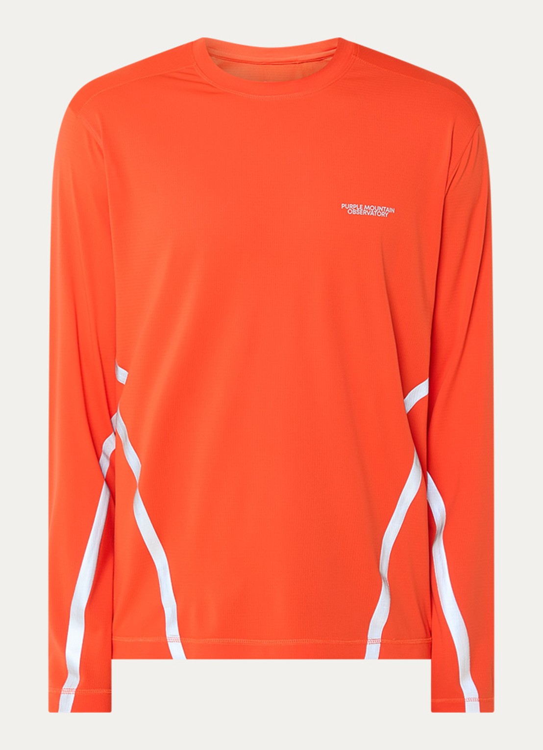 Purple Mountain Observatory Longsleeve met logo - voorkant orange