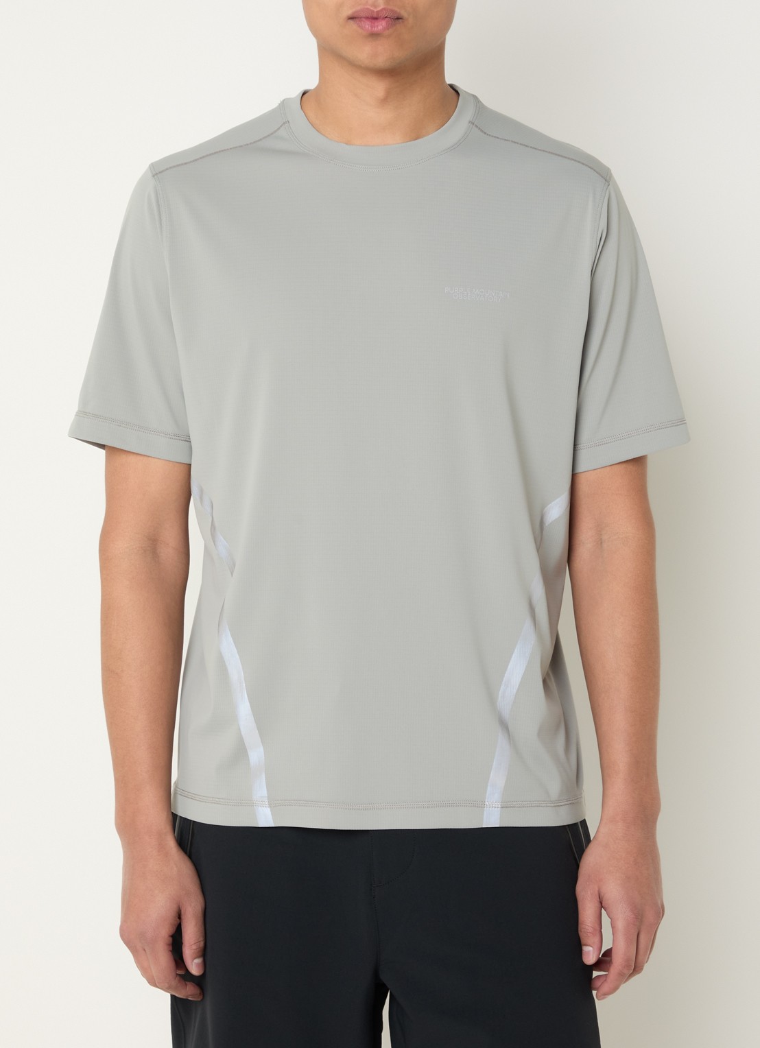 Purple Mountain Observatory T-shirt met ronde hals - detail lindegroen