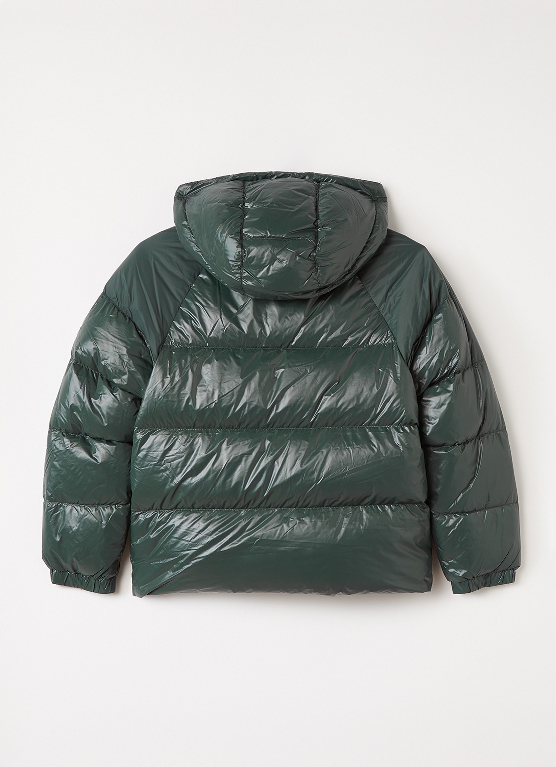 PYRENEX Sten puffer jack met donsvulling en logo - achterkant 3 bronsgroen
