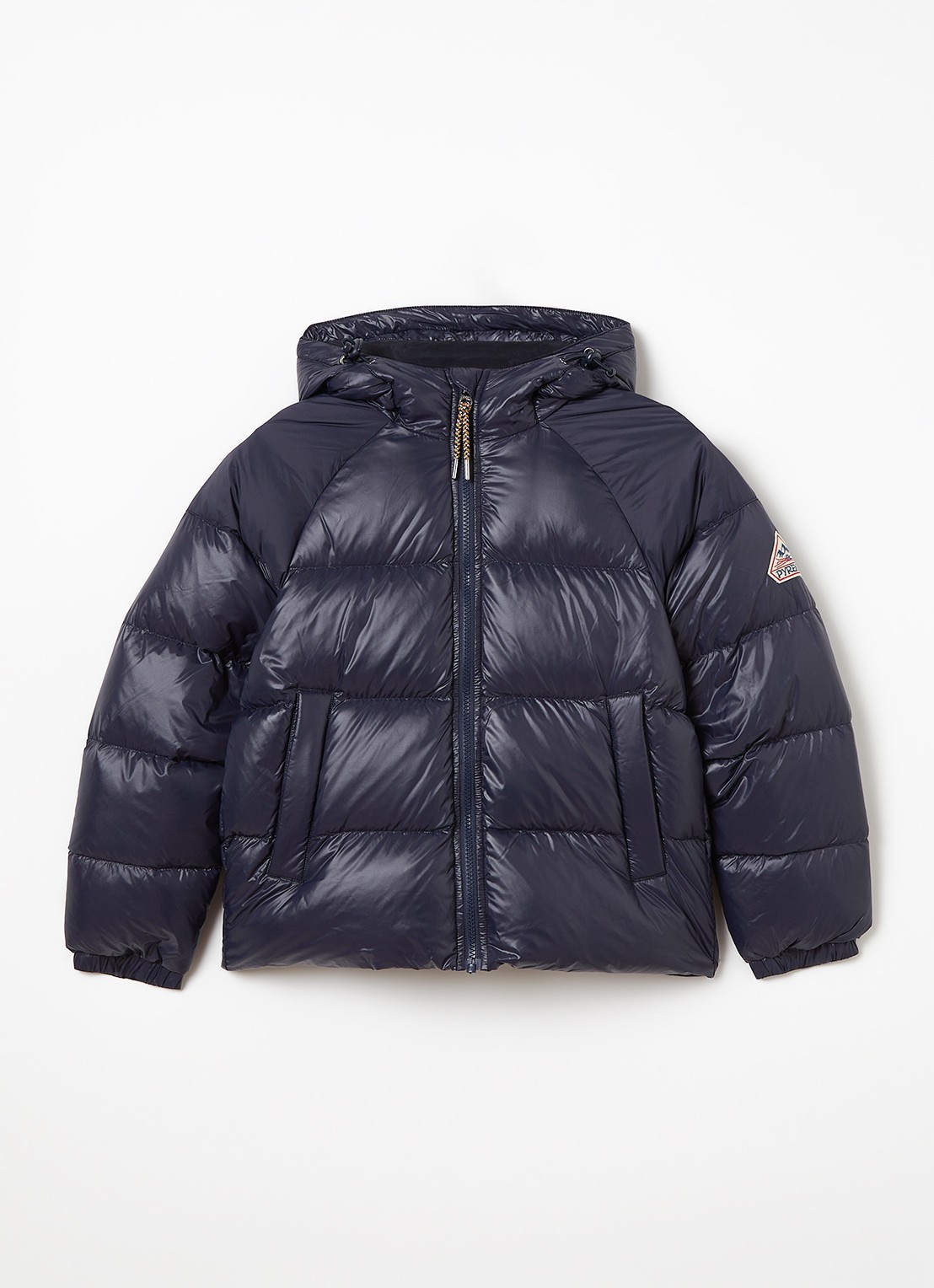 PYRENEX Sten puffer jack met donsvulling en logo - voorkant donkerblauw