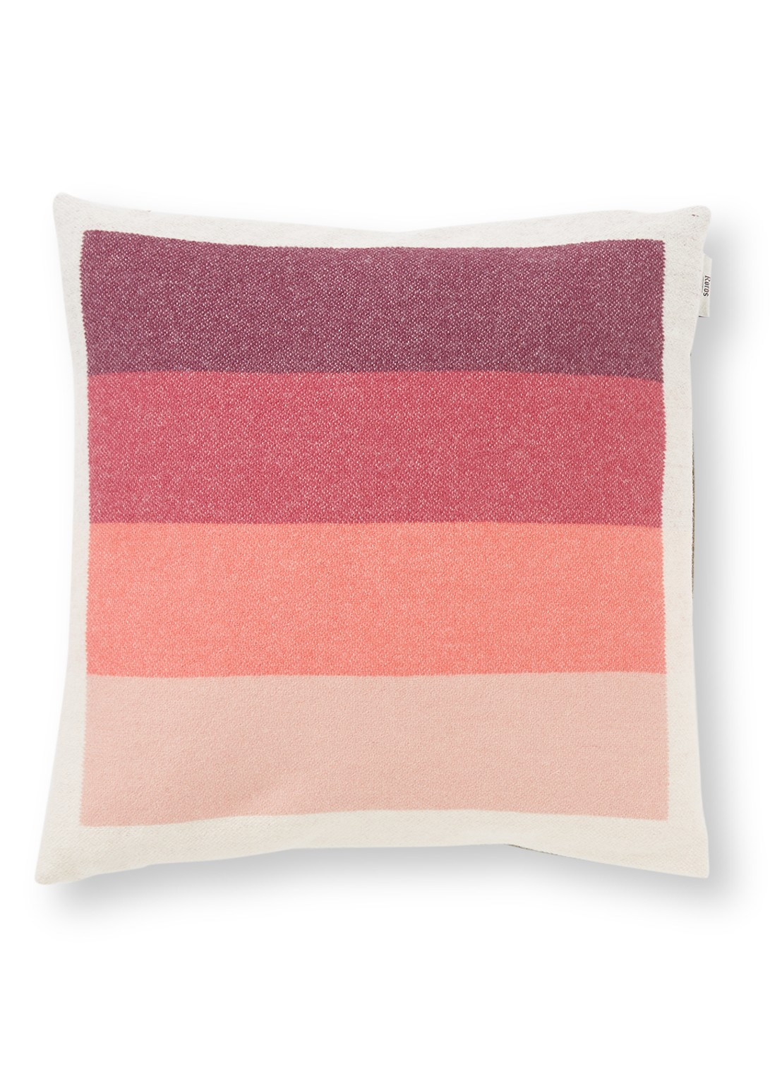 Røros Tweed Åsmund Bold sierkussen 50 x 50 cm - voorkant 2 roze