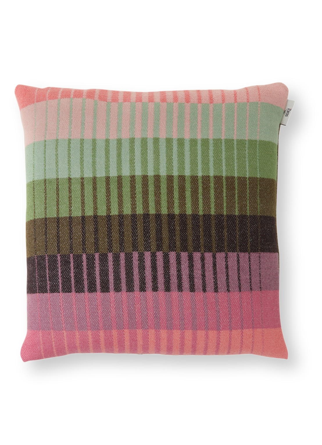 Røros Tweed Asmund Gradient sierkussen 50 x 50 cm - voorkant roze