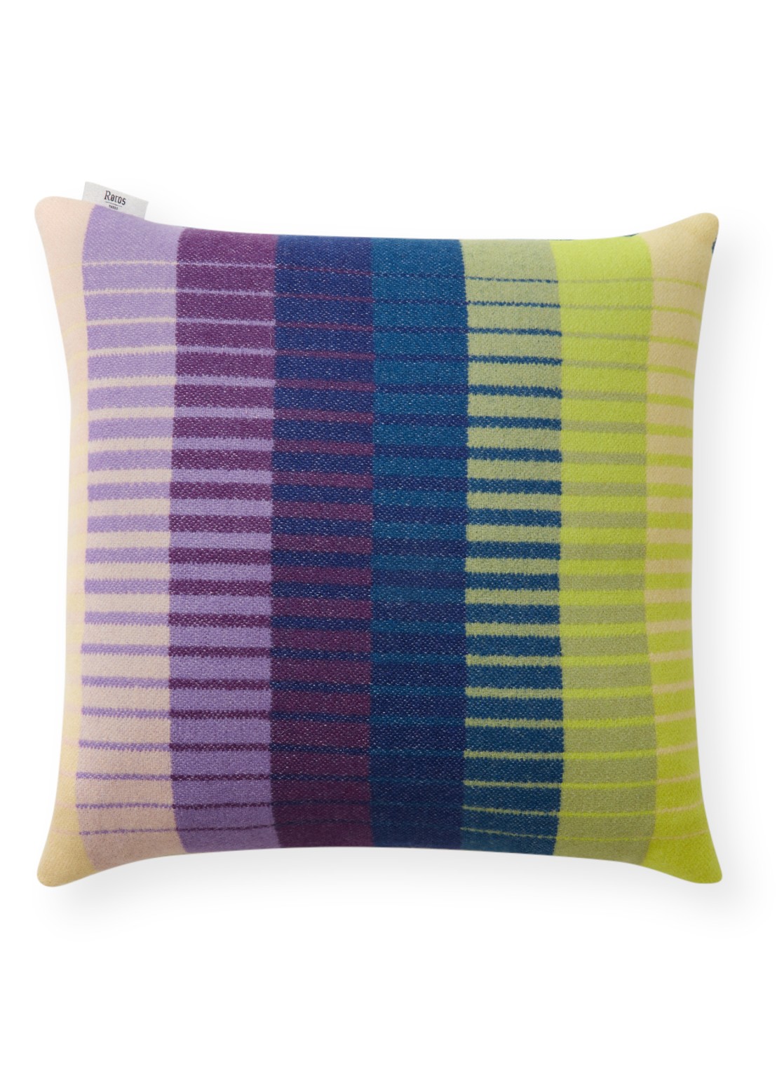 Røros Tweed Åsmund sierkussen 50 x 50 cm - voorkant 2 donkerblauw
