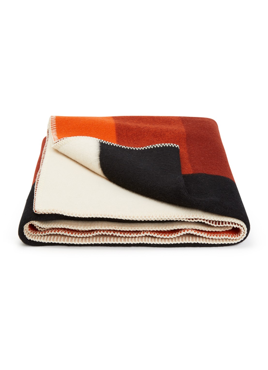 Røros Tweed Bento plaid van scheerwol 135 x 200 cm - voorkant 2 rood