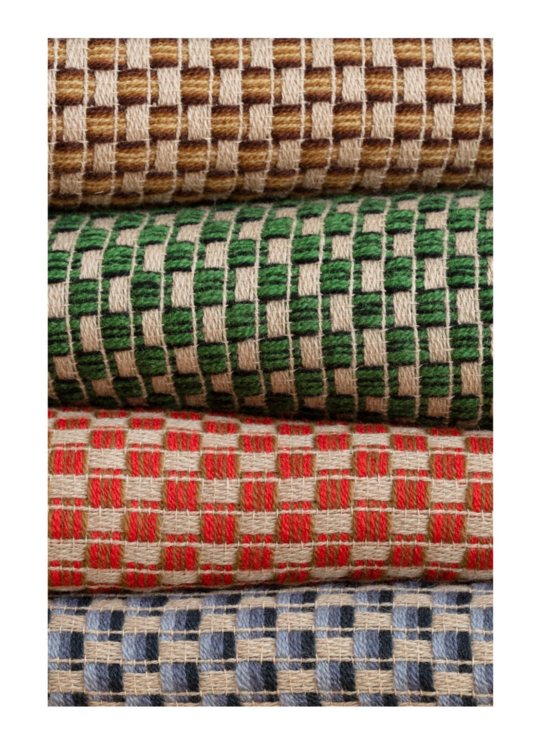 Røros Tweed Isak plaid van wol 150 x 210 cm - detail 5 groen