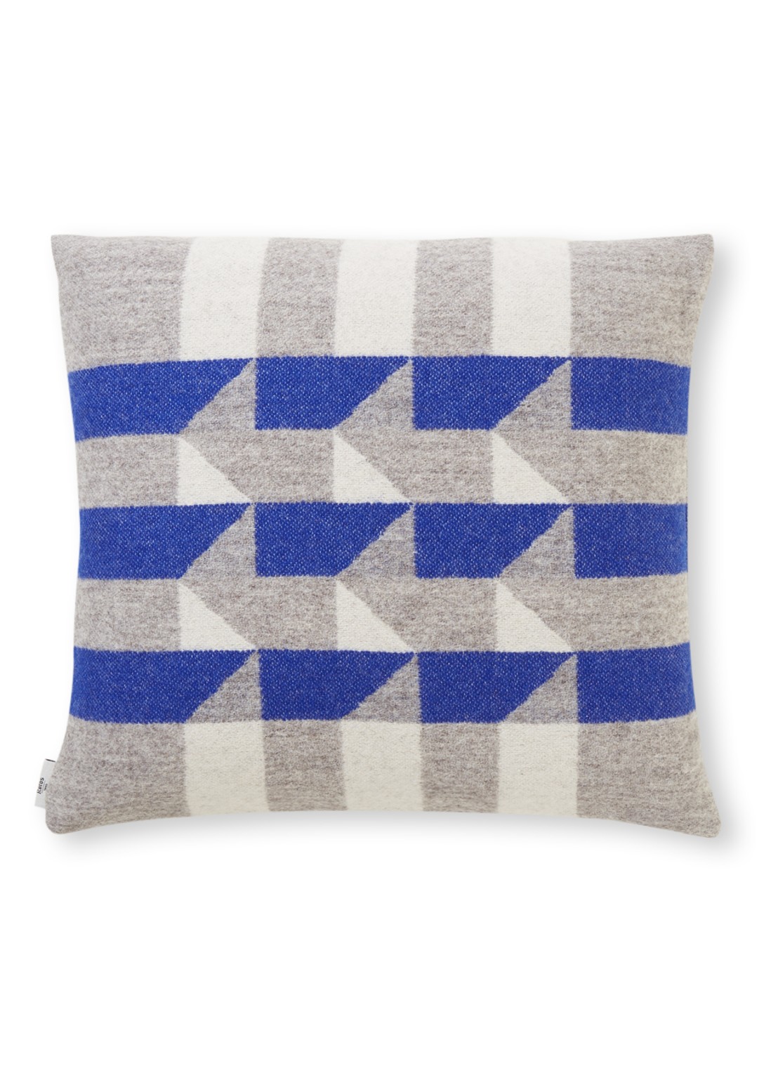 Røros Tweed Kvam sierkussen 50 x 50 cm - voorkant blauw
