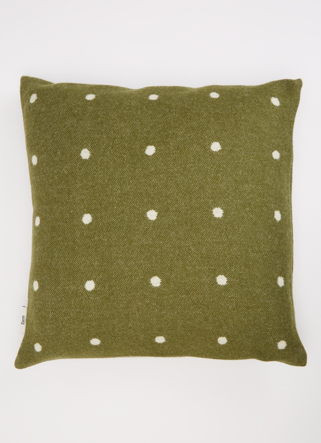 Røros Tweed Pastille sierkussen 50 x 50 cm   - detail 3 groen