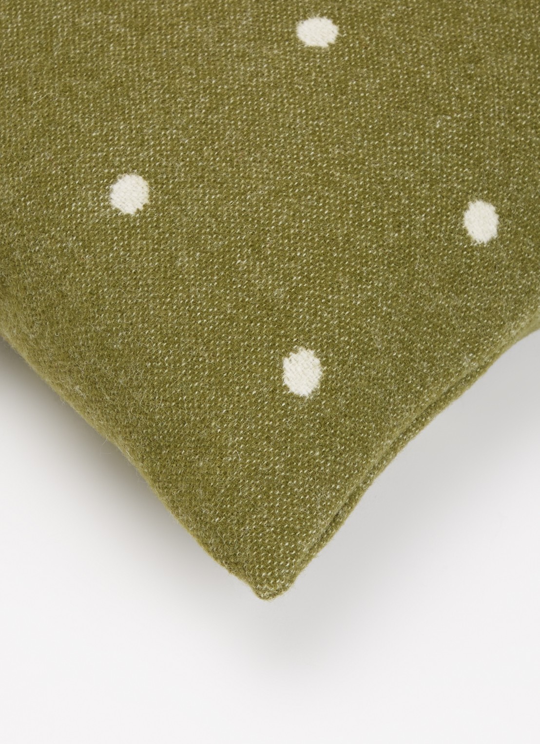 Røros Tweed Pastille sierkussen 50 x 50 cm   - detail 4 groen