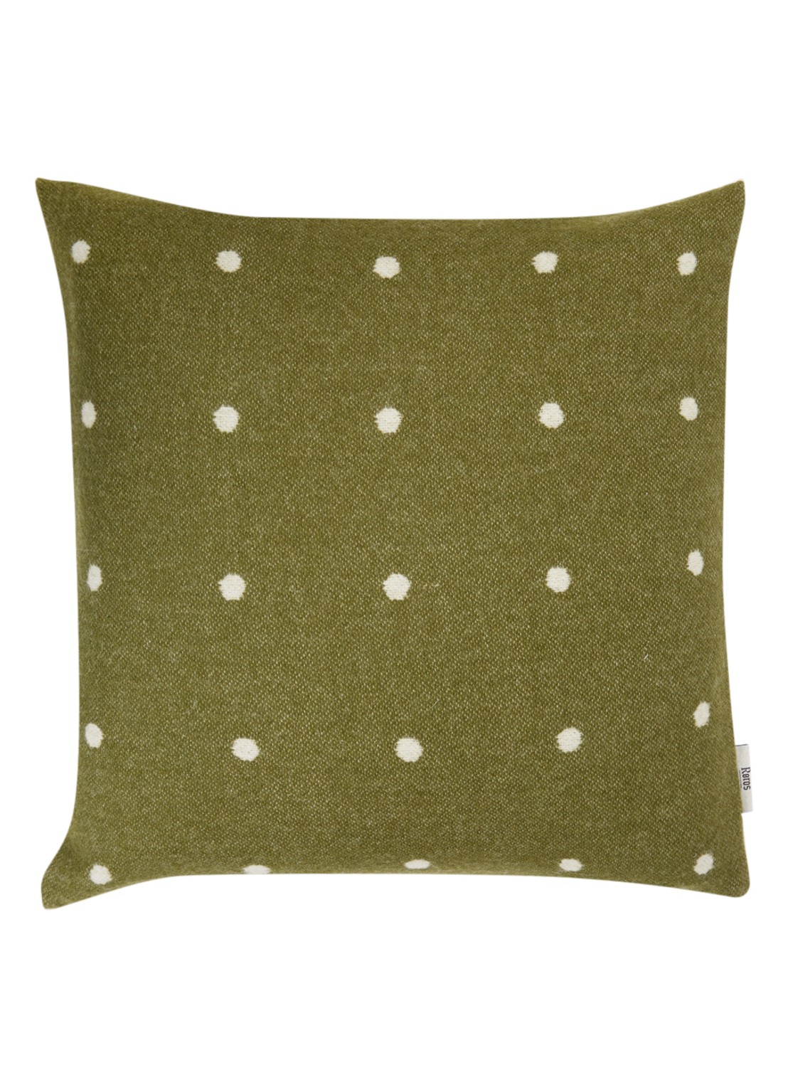 Røros Tweed Pastille sierkussen 50 x 50 cm   - voorkant groen