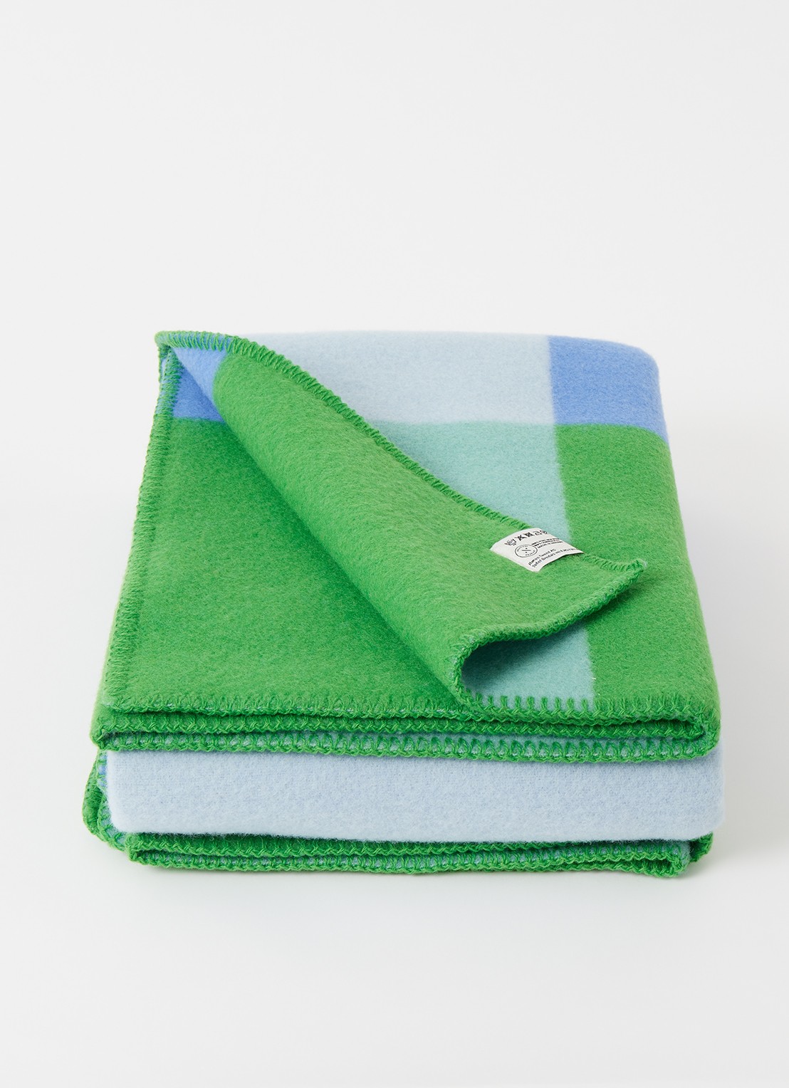 Røros Tweed Syndin plaid 135 x 200 cm - voorkant groen