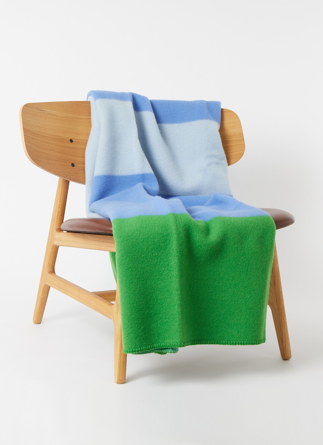 Røros Tweed Syndin plaid 135 x 200 cm - voorkant 2 groen