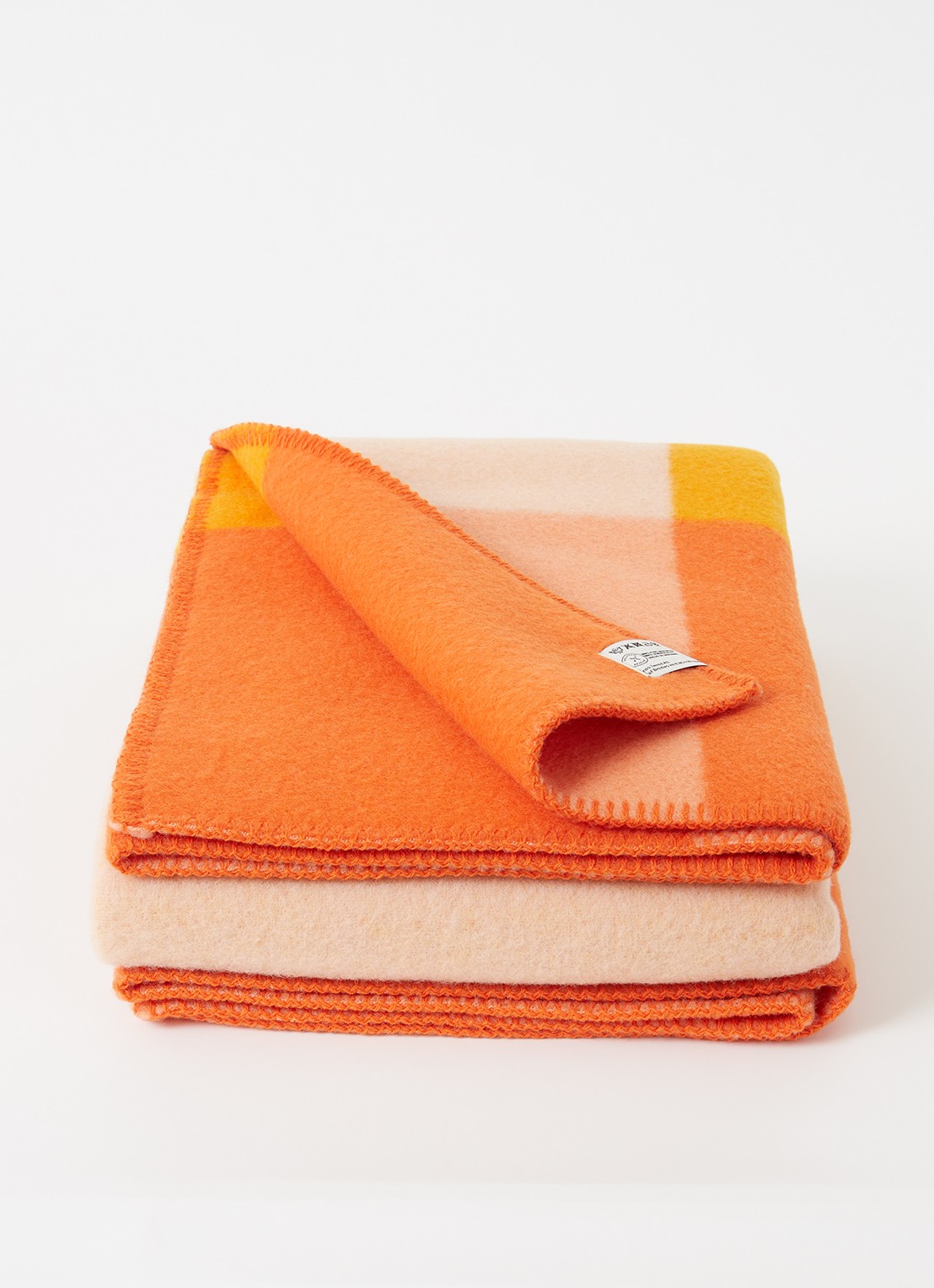 Røros Tweed Syndin plaid 135 x 200 cm - voorkant orange