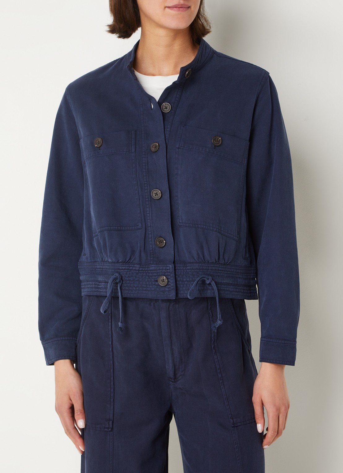 Rails Alma jack  met borst- en steekzakken - detail 4 donkerblauw