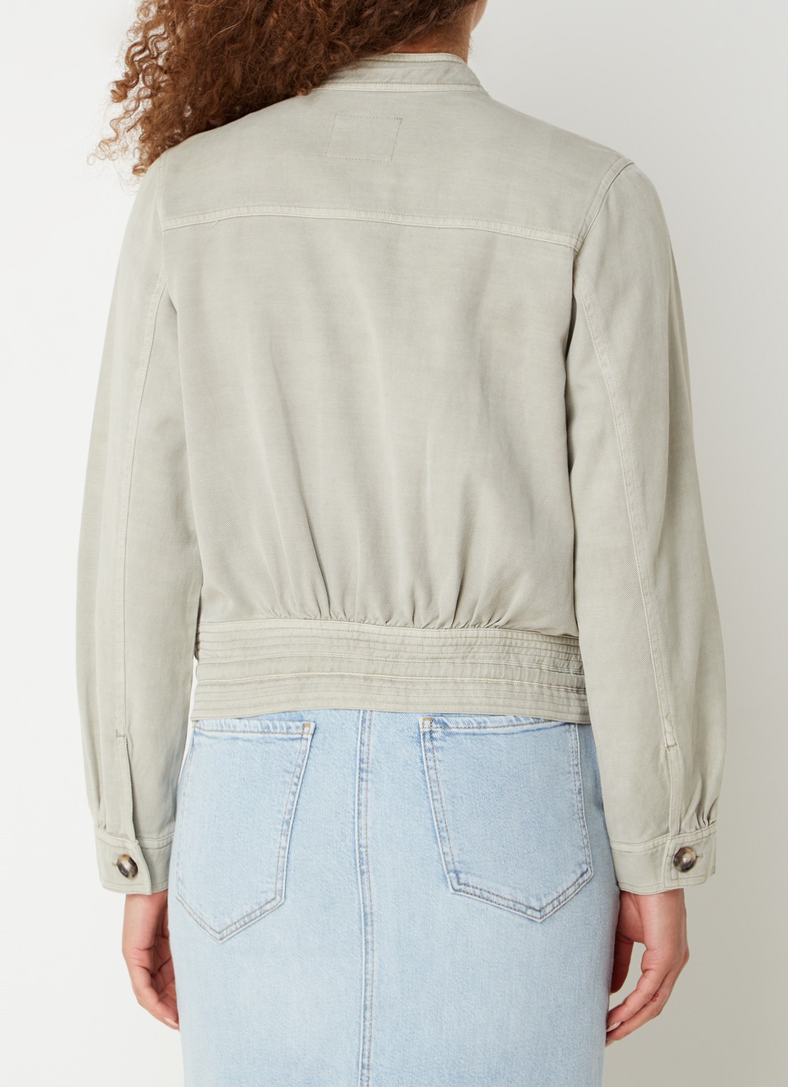 Rails Alma overshirt  met borstzakken - achterkant 3 khaki