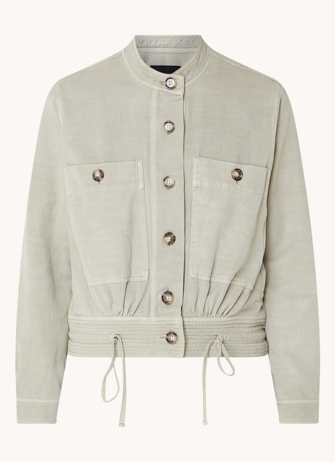 Rails Alma overshirt  met borstzakken - voorkant khaki