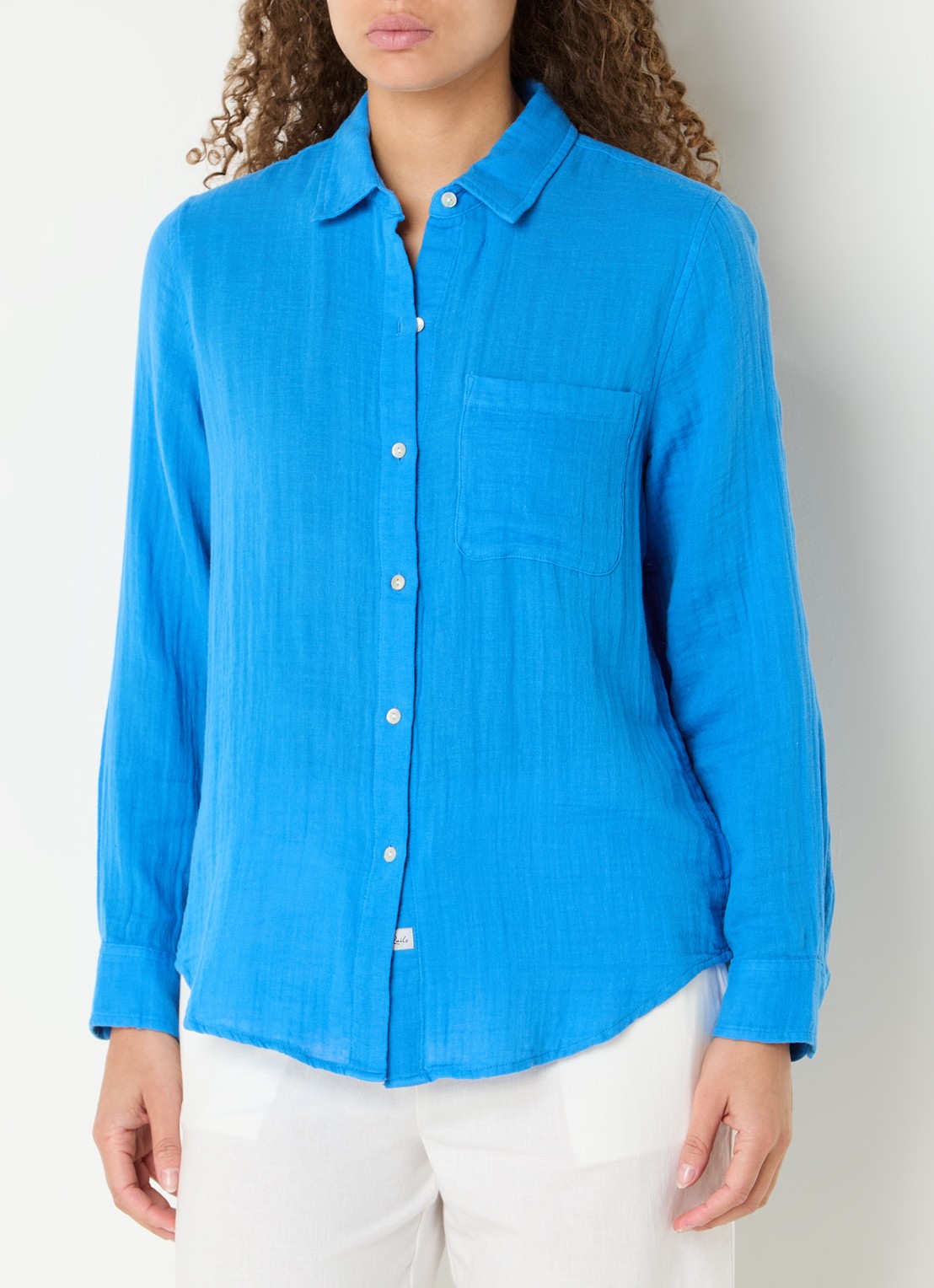 Rails Ellis blouse met borstzak - detail 4 kobaltblauw