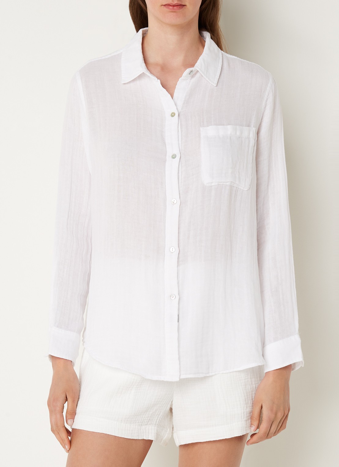 Rails Ellis blouse van  katoen met borstzak - detail 4 wit