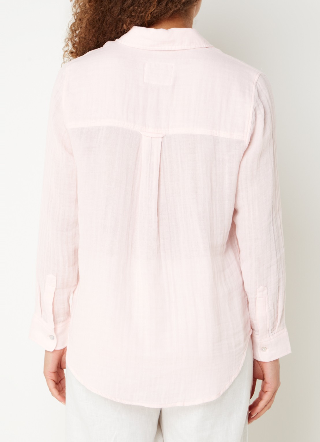 Rails Ellis blouse van  katoen met borstzak - achterkant 2 lichtroze