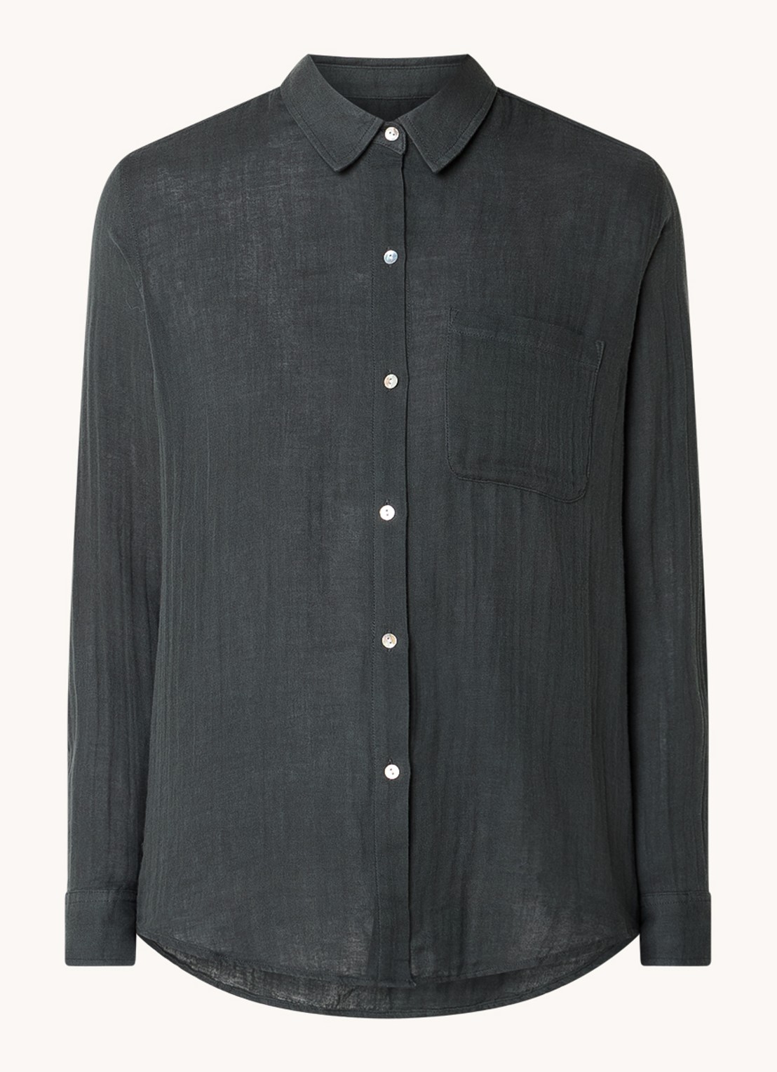 Rails Ellis blouse van  katoen - voorkant olijfgroen