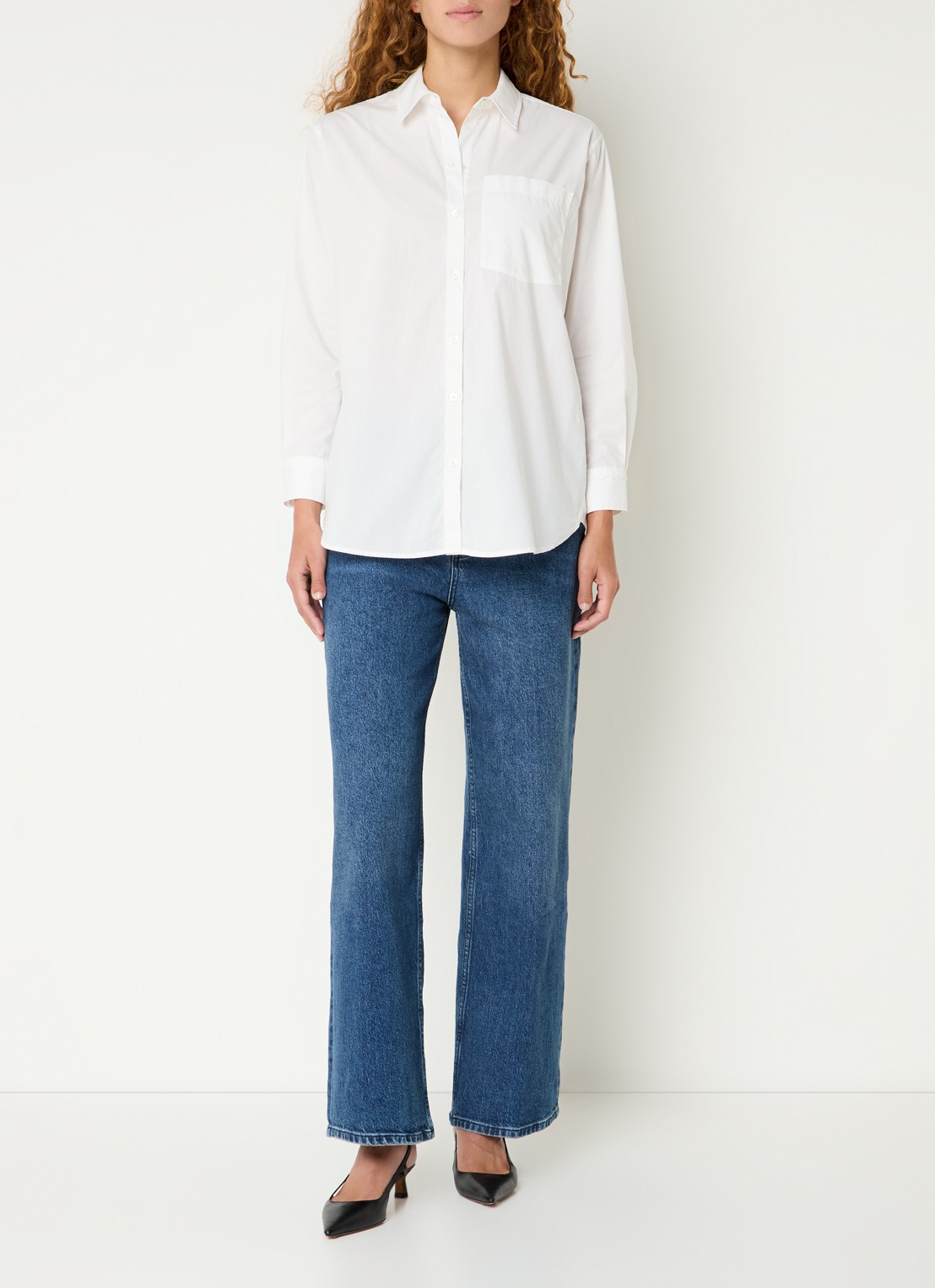 Rails Elsa blouse met borstzak - voorkant 3 wit