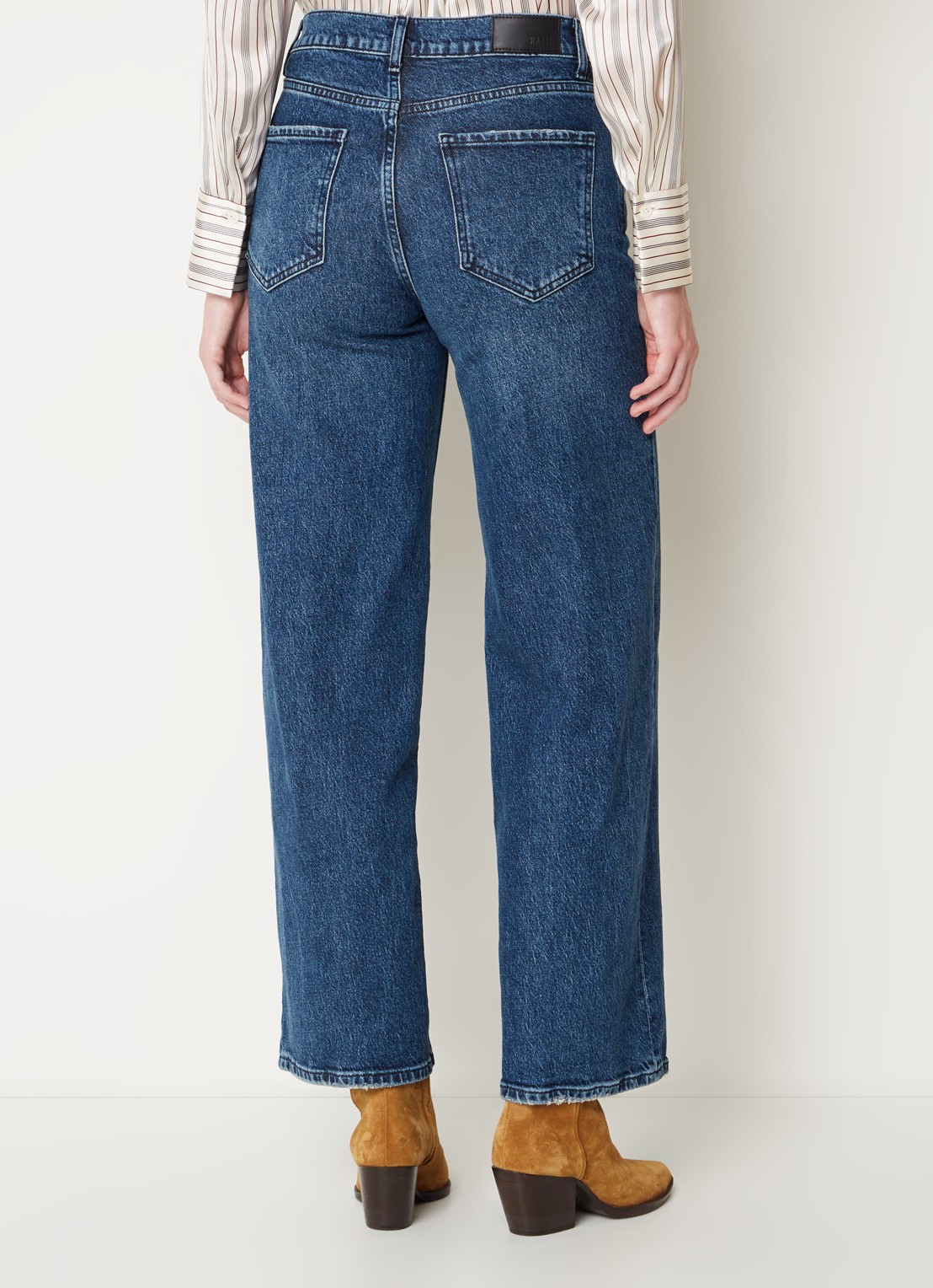 Rails Getty high waist wide leg jeans  - achterkant 5 indigo