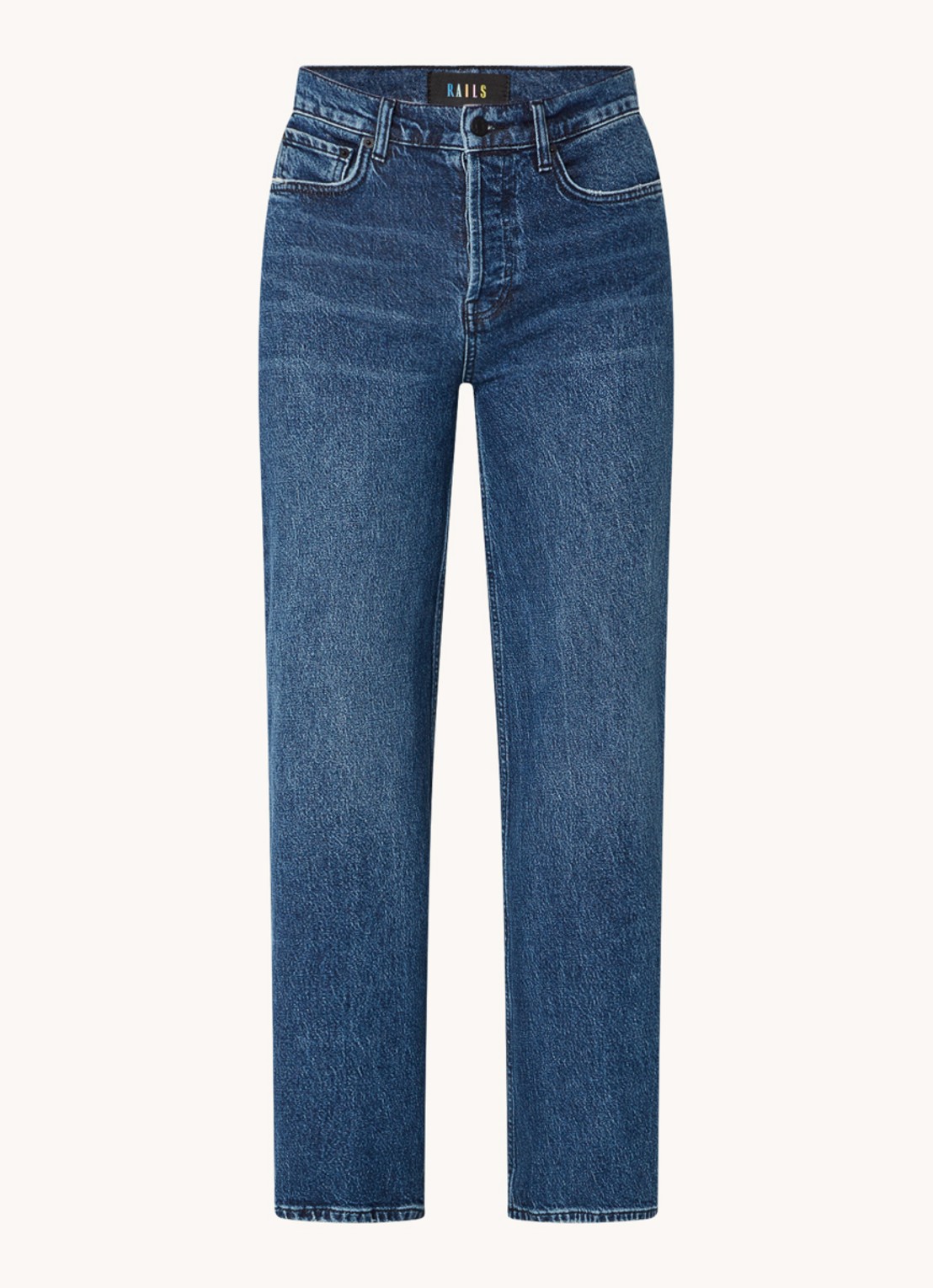 Rails Getty high waist wide leg jeans  - voorkant 3 indigo
