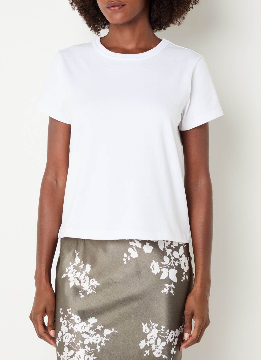 Rails Girlfriend T-shirt met ronde hals - detail 2 wit