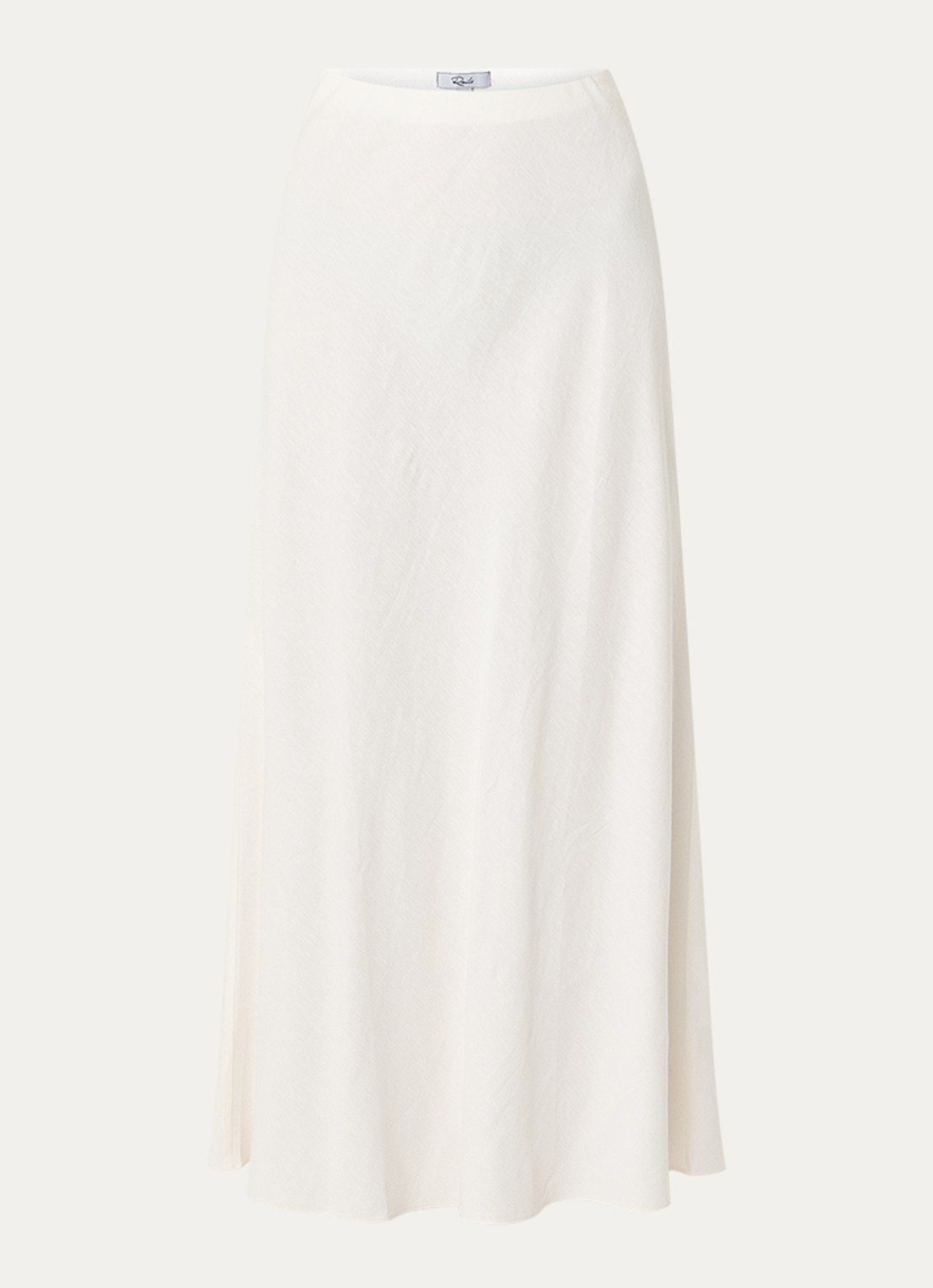 Rails High waist maxi rok in linnenblend - voorkant 2 ivoor