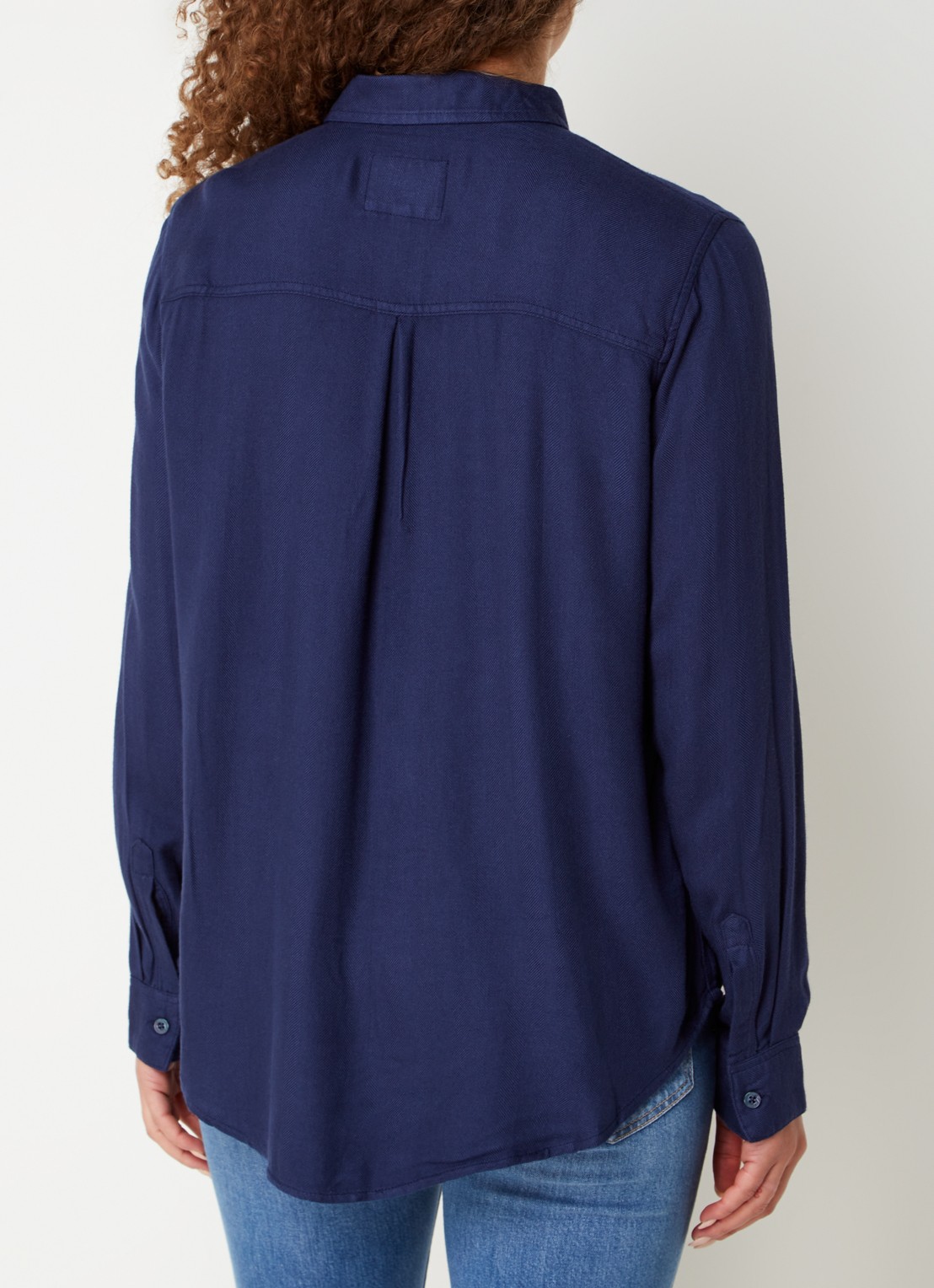Rails Hunter blouse met borstzak - achterkant 3 donkerblauw
