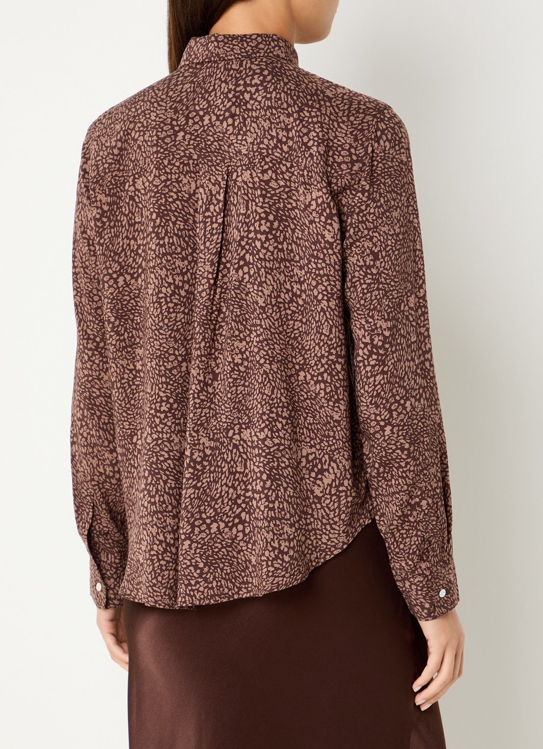 Rails Josephine blouse met print - achterkant 4 bruin