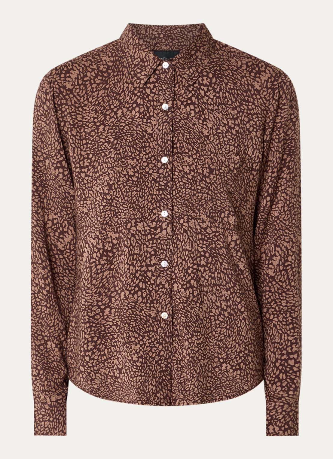 Rails Josephine blouse met print - voorkant 2 bruin