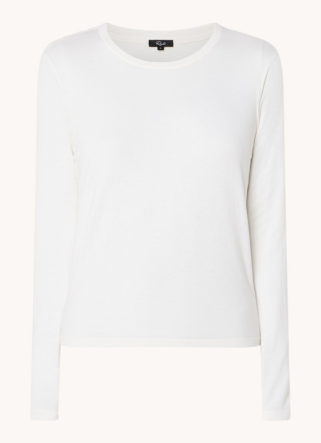 Rails Longsleeve in kasjmierblend - voorkant 5 gebroken wit