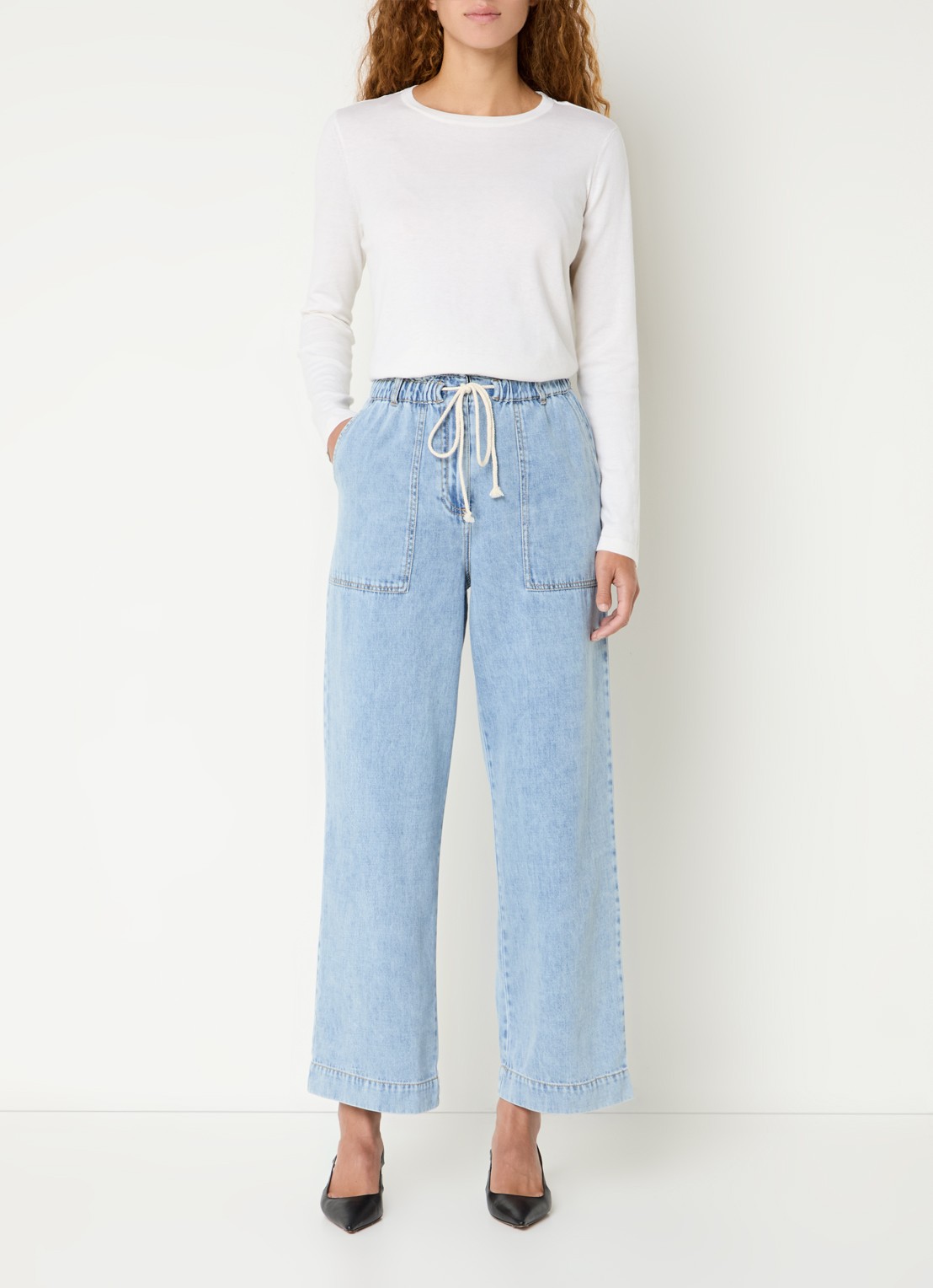 Rails Longsleeve in kasjmierblend - voorkant 6 gebroken wit