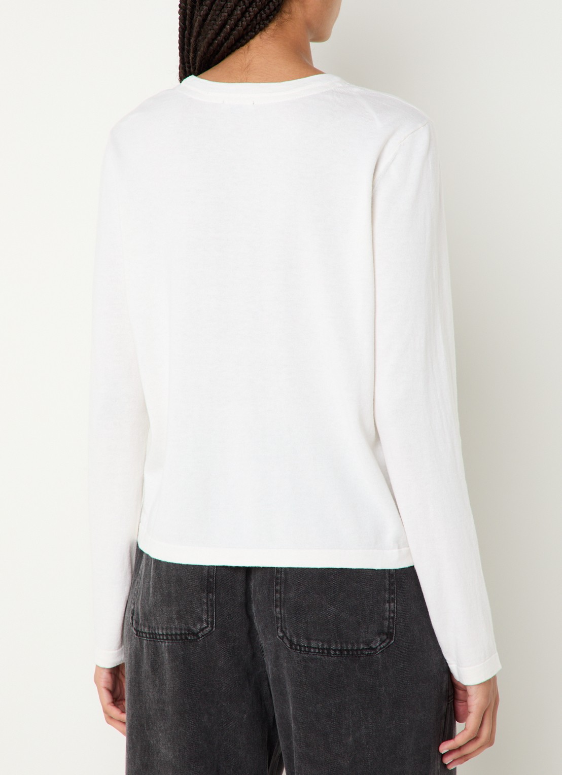 Rails Longsleeve in kasjmierblend - achterkant 4 gebroken wit