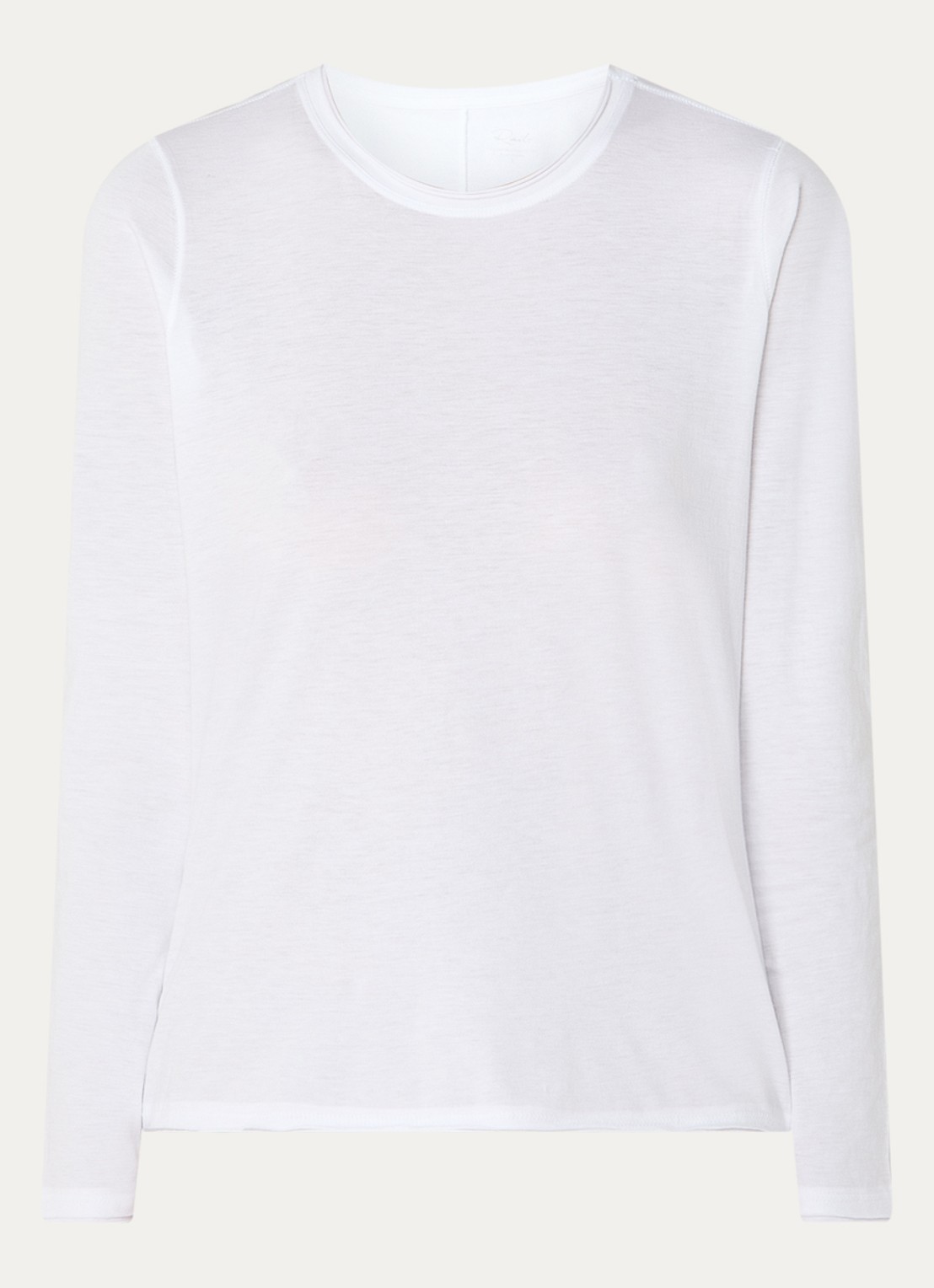 Rails Longsleeve van  katoen  - voorkant wit